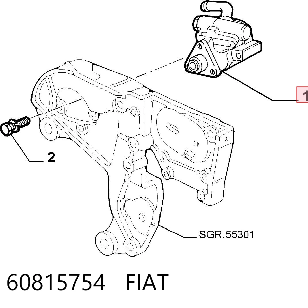 60815754 Fiat/Alfa/Lancia Bomba da Direção hidrâulica assistida