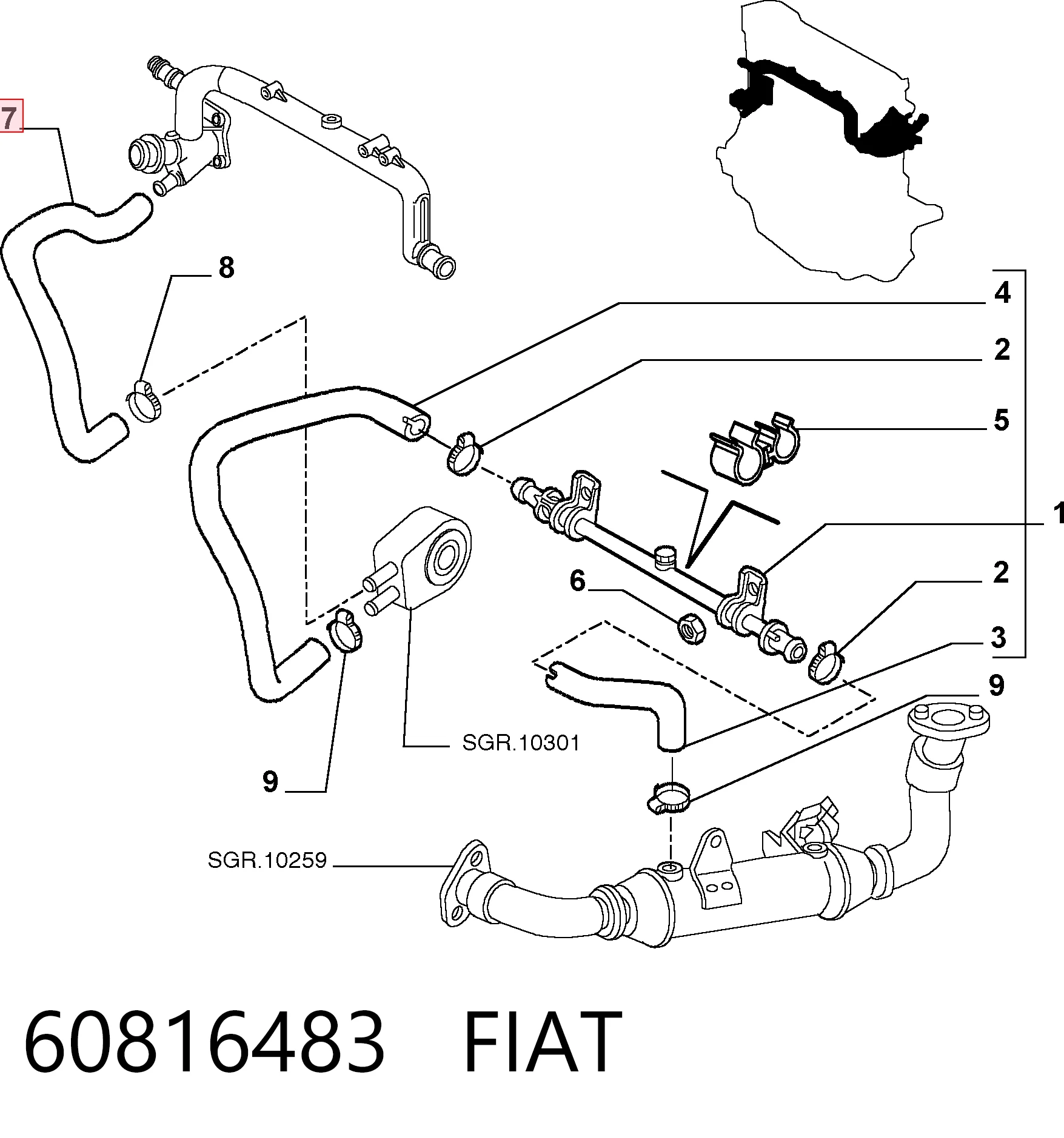 60816483 Fiat/Alfa/Lancia