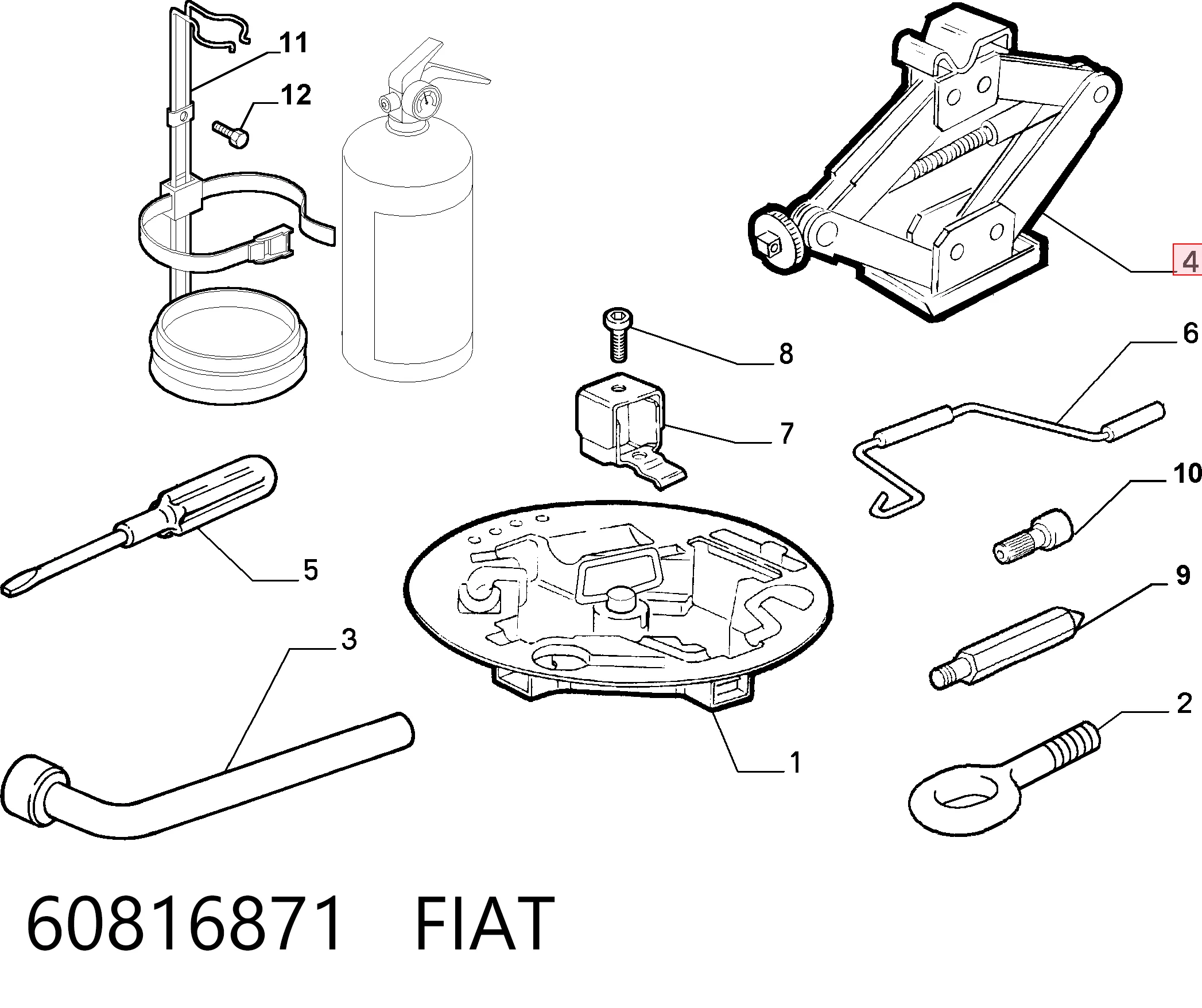 46522290 Chrysler Macaco