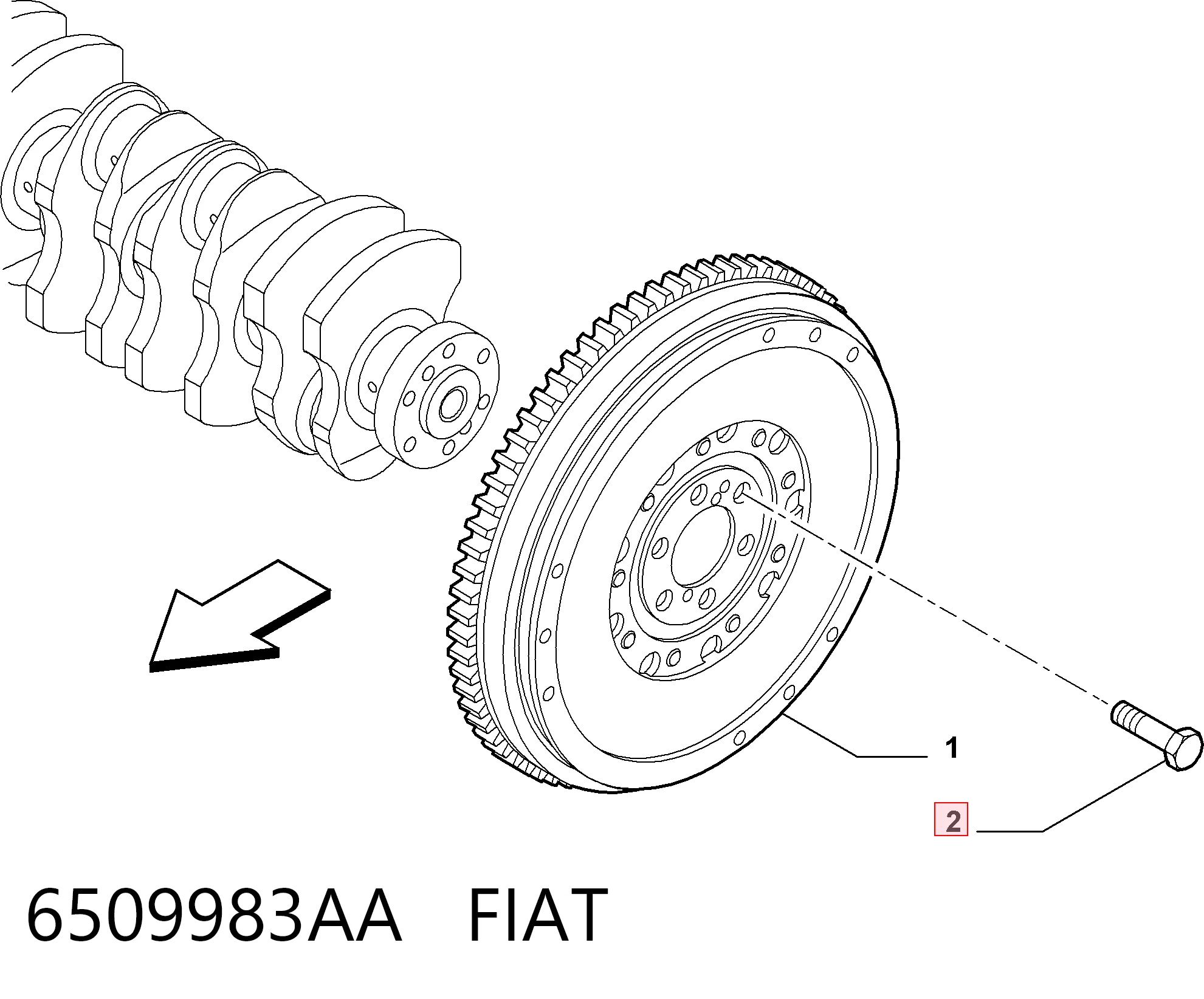 6509983AA Fiat/Alfa/Lancia