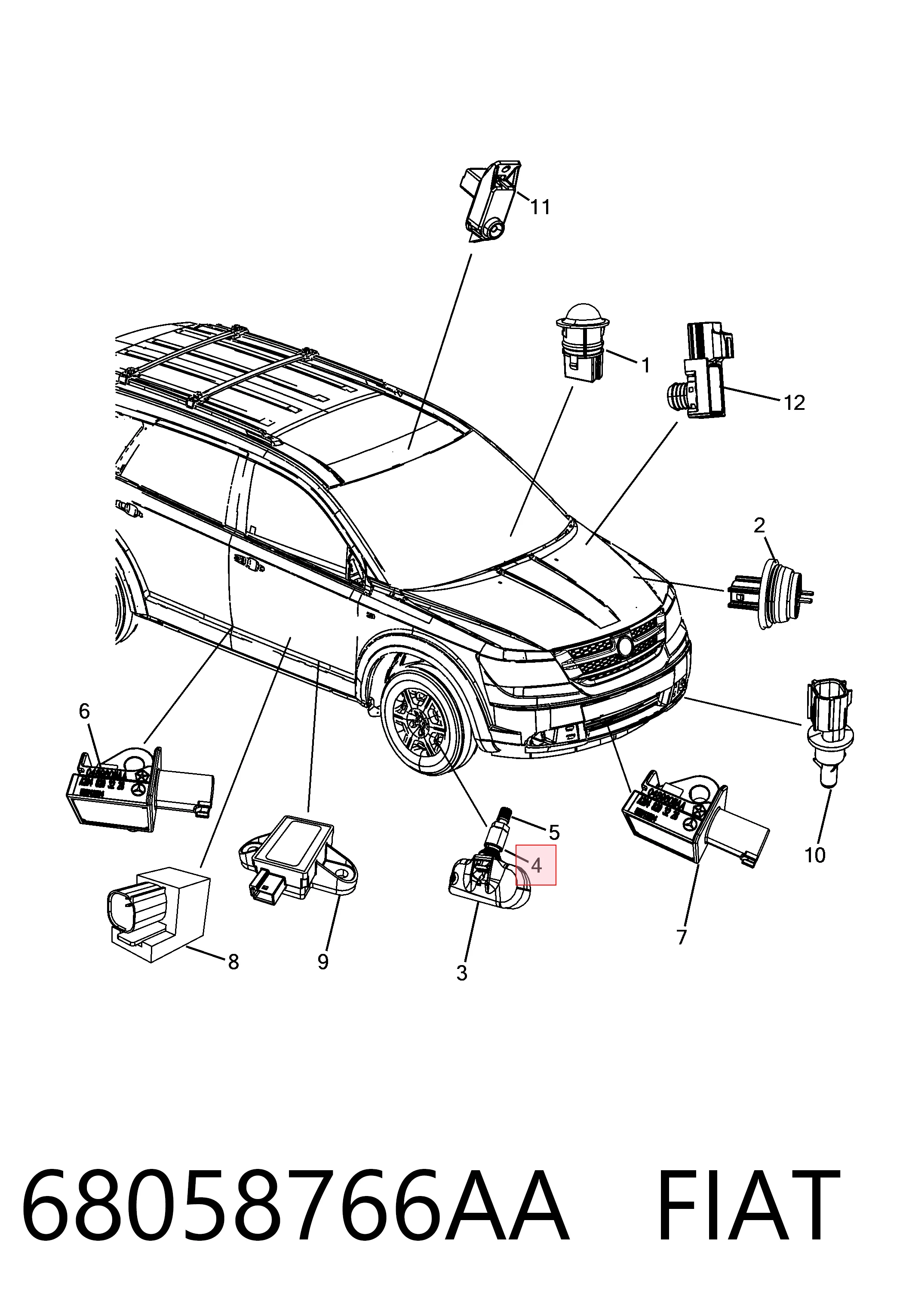 68058766AA Fiat/Alfa/Lancia