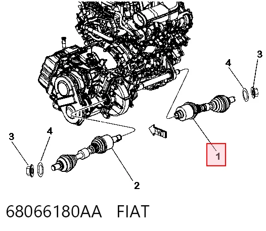 68066180AA Fiat/Alfa/Lancia