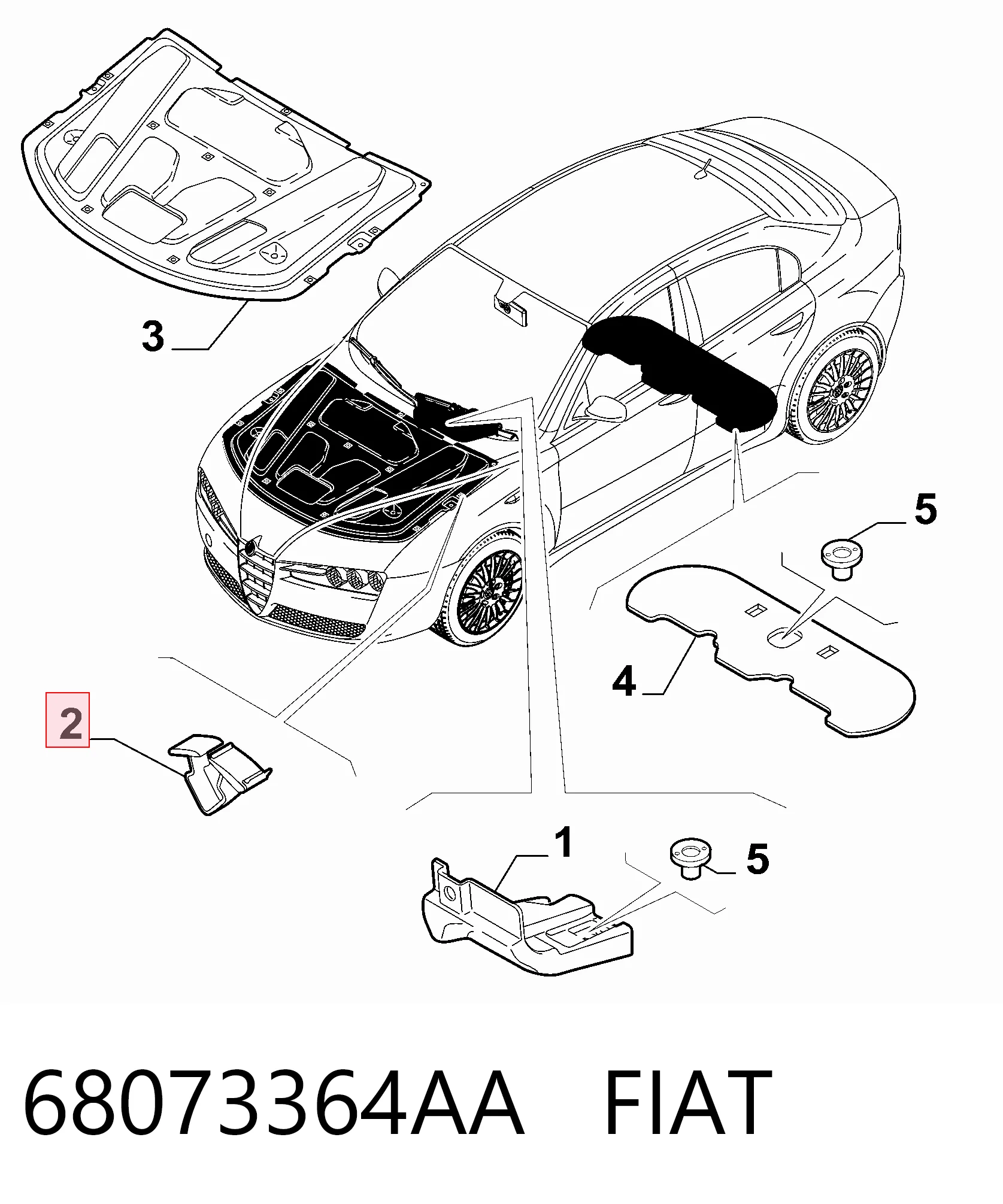 68073364AA Fiat/Alfa/Lancia 