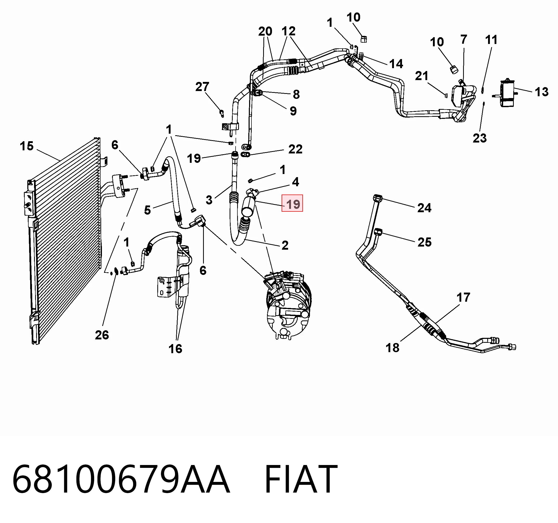 68100679AA Fiat/Alfa/Lancia