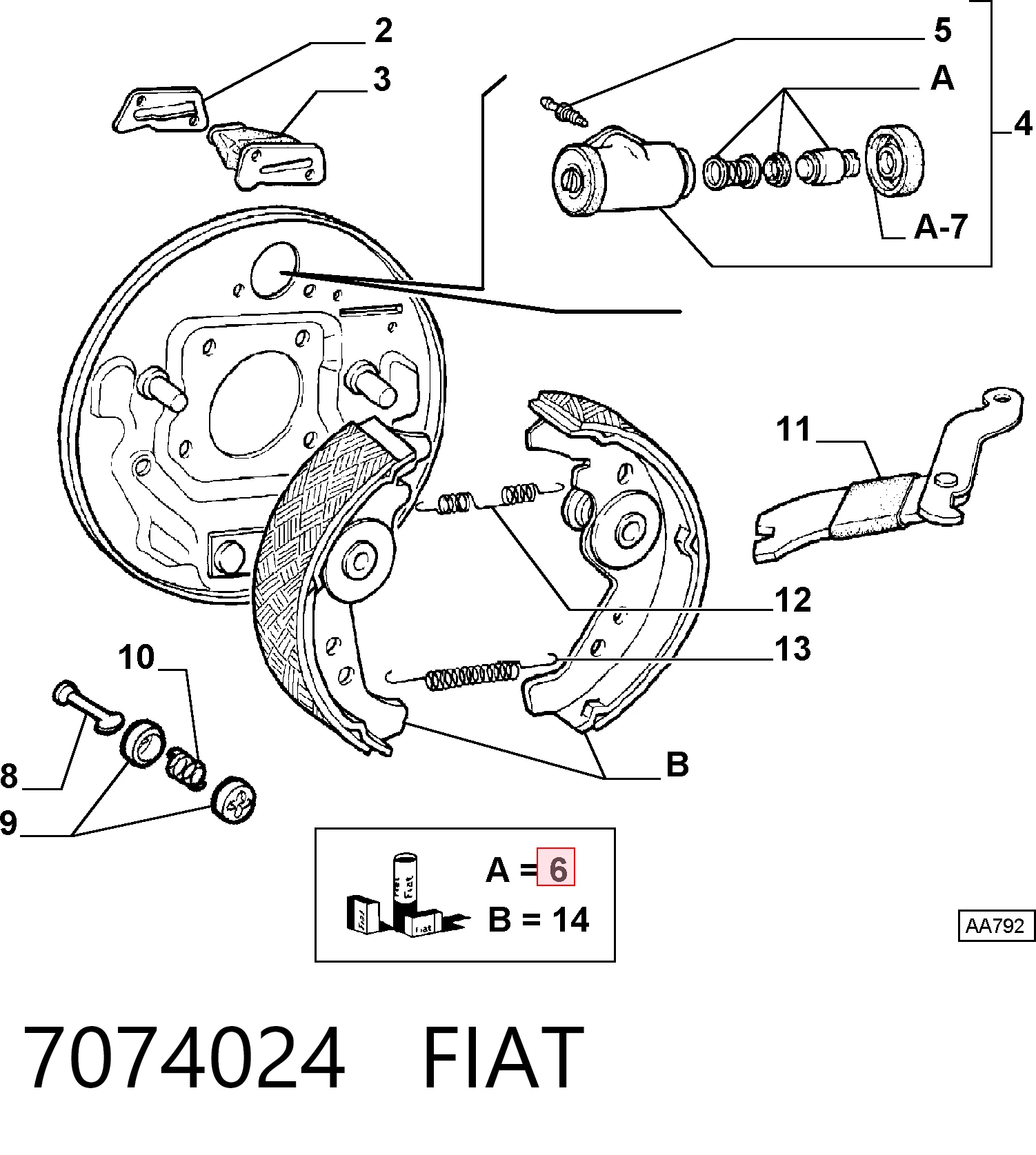 7074024 Fiat/Alfa/Lancia