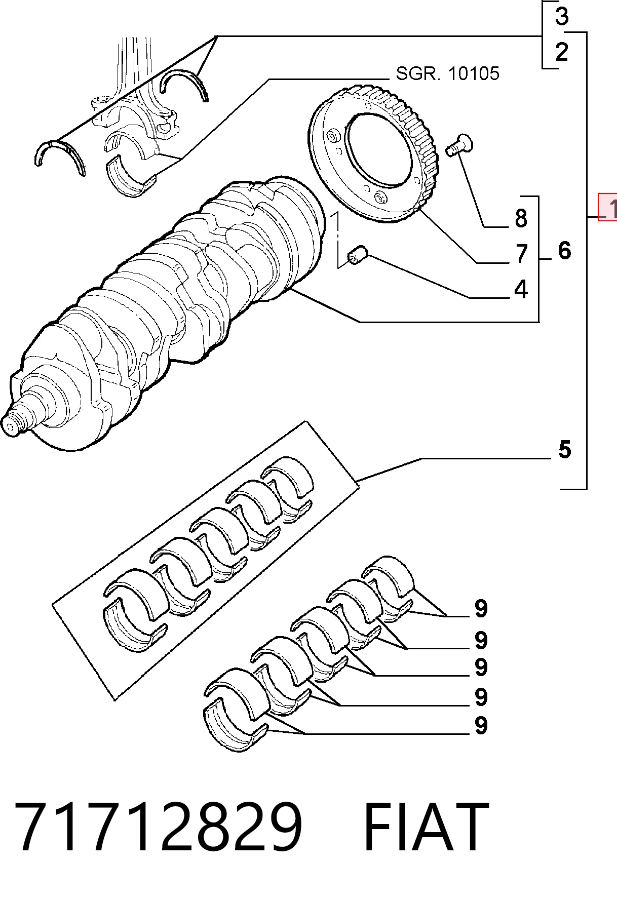  Cambota de motor Opel Zafira B monovolume (A05) (2005 - 2011) B