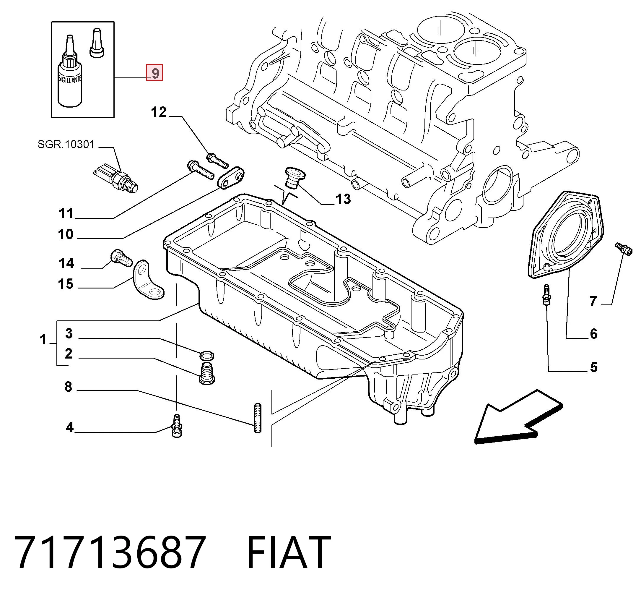 7701404452 Renault (RVI) Selante de silicone