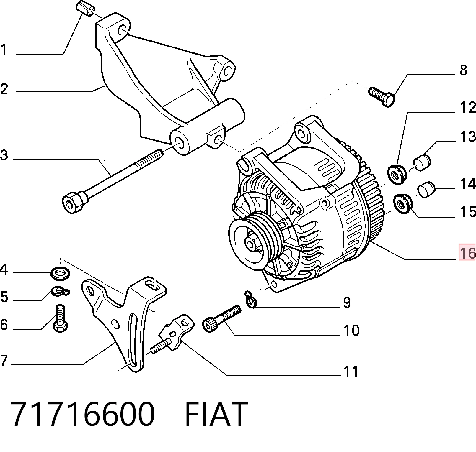 71716600 Fiat/Alfa/Lancia