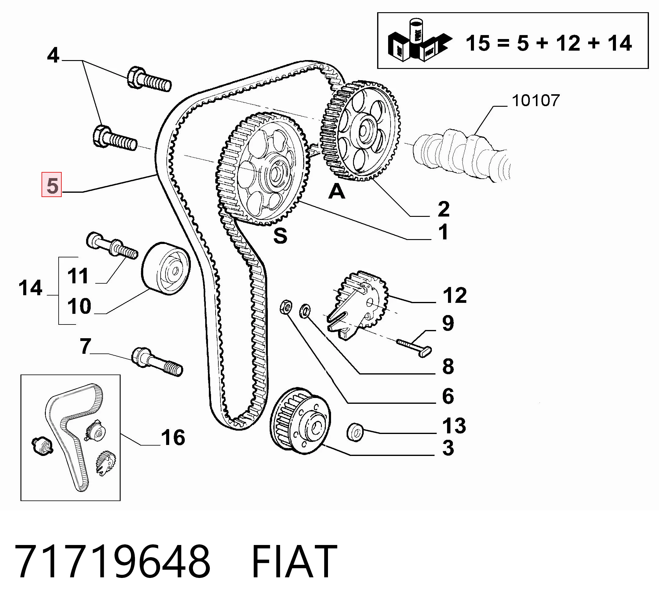 Compre VT307 Iveco Correia do mecanismo de distribuição de gás