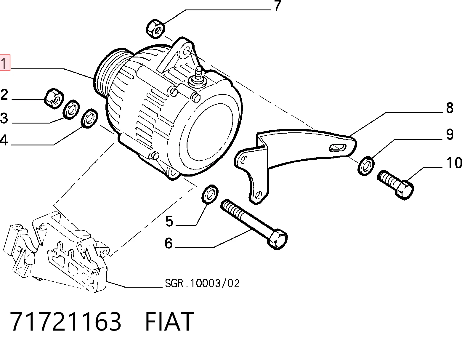 71721163 Fiat/Alfa/Lancia