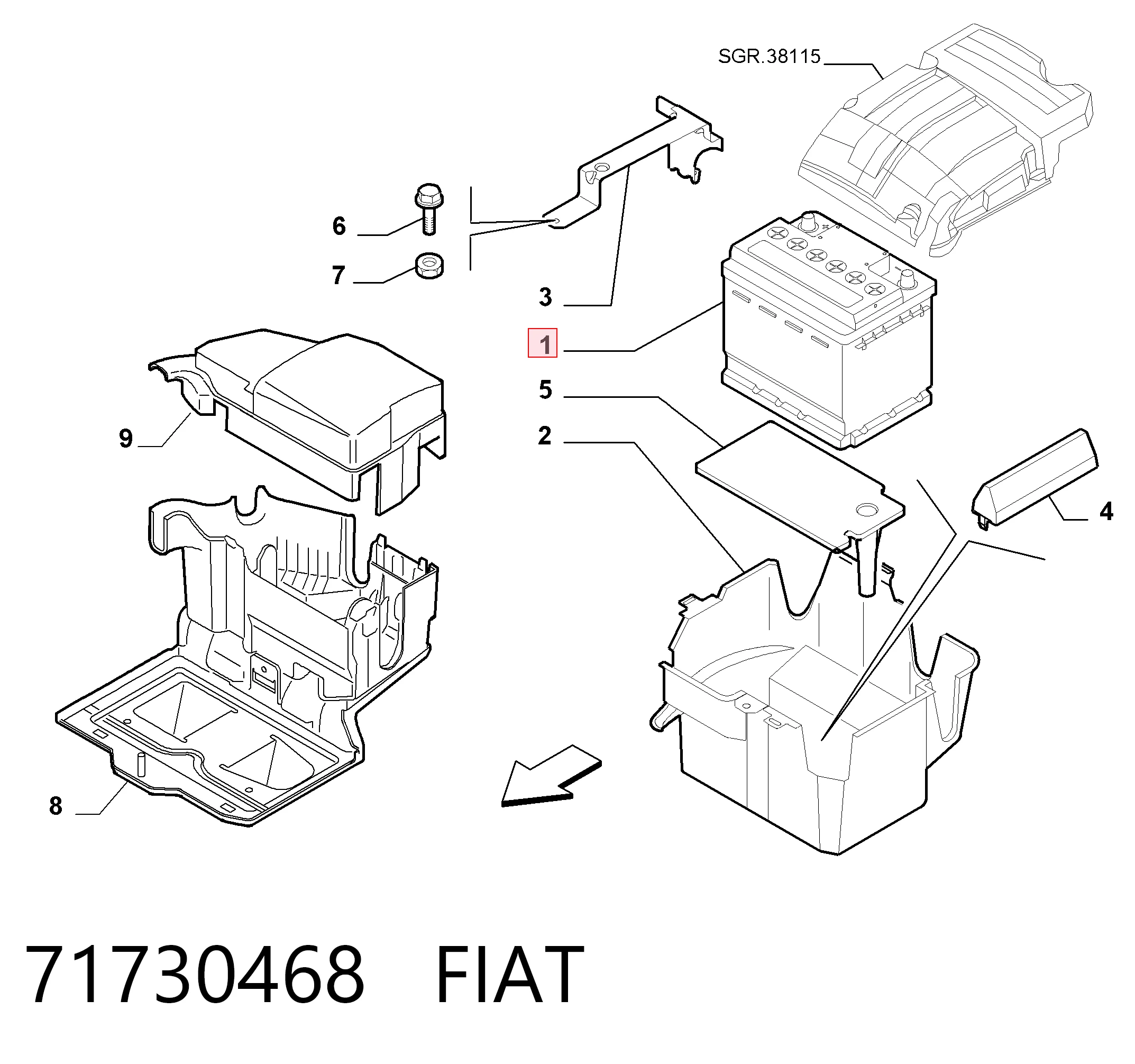 71730468 Fiat/Alfa/Lancia