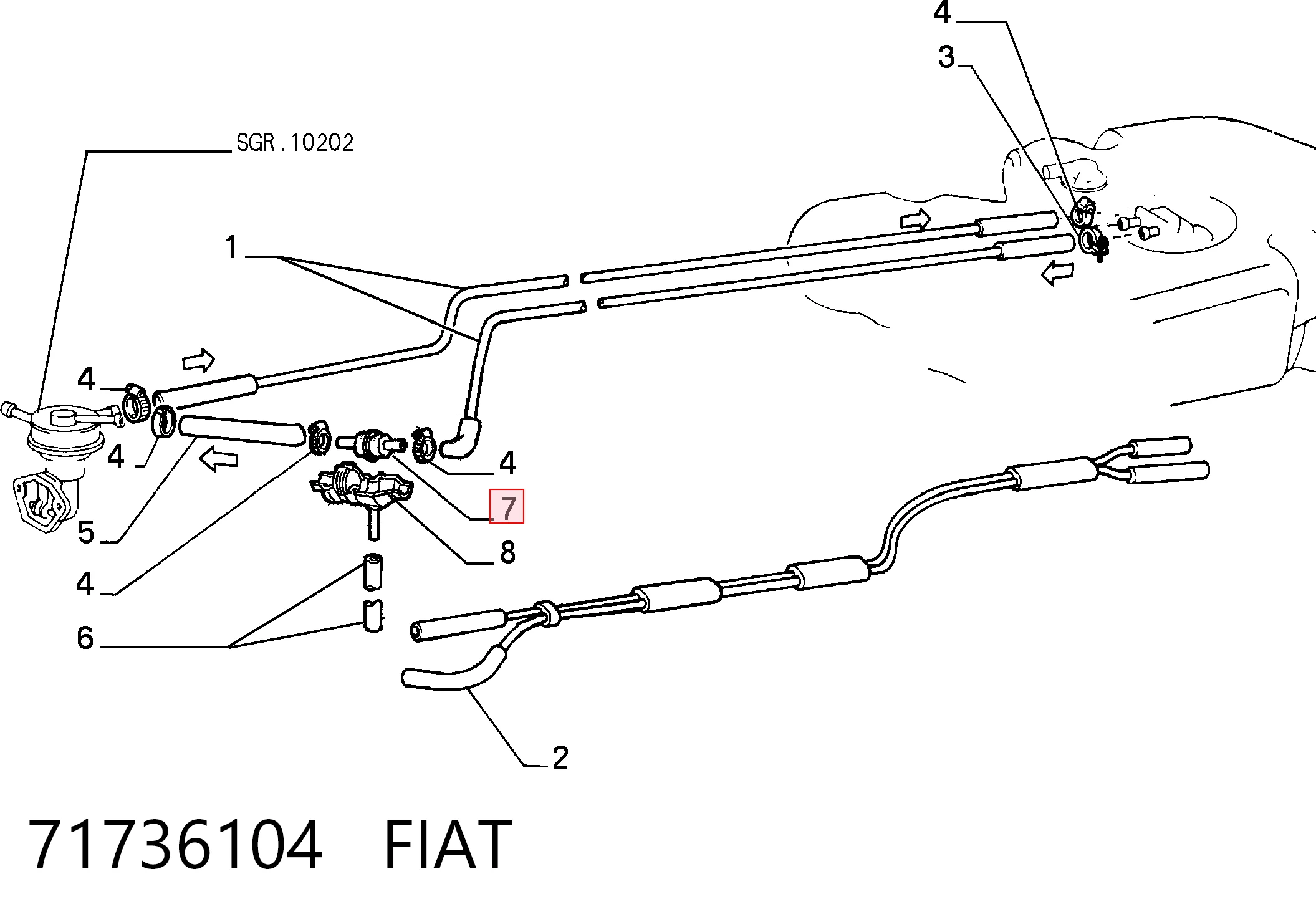 71736104 Fiat/Alfa/Lancia