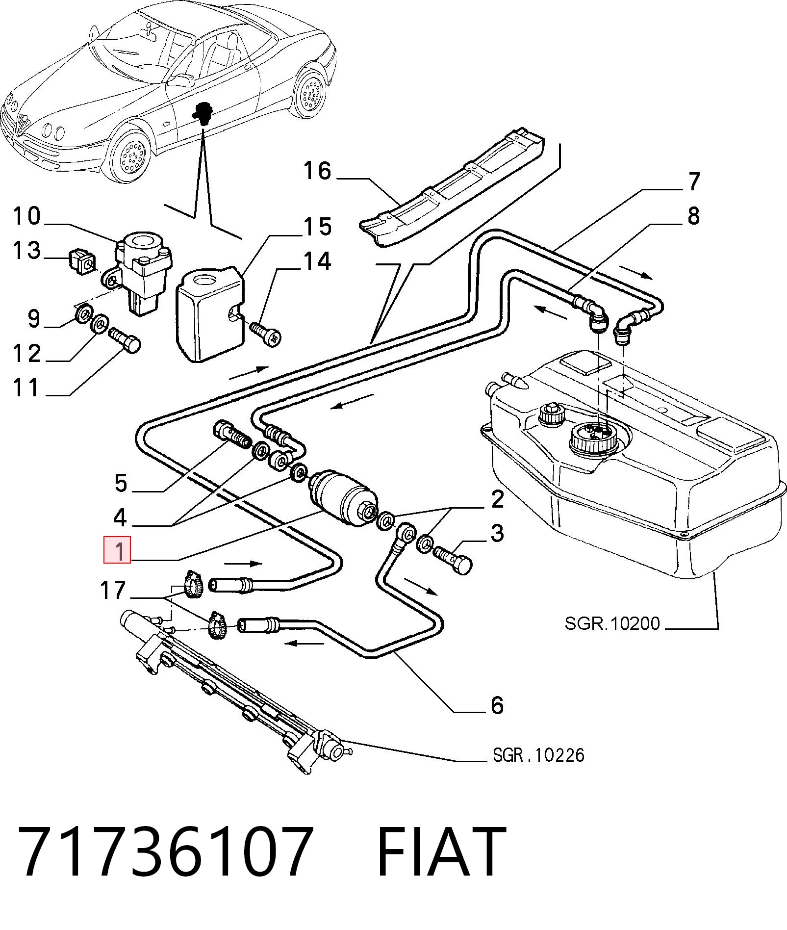 71736107 Fiat/Alfa/Lancia
