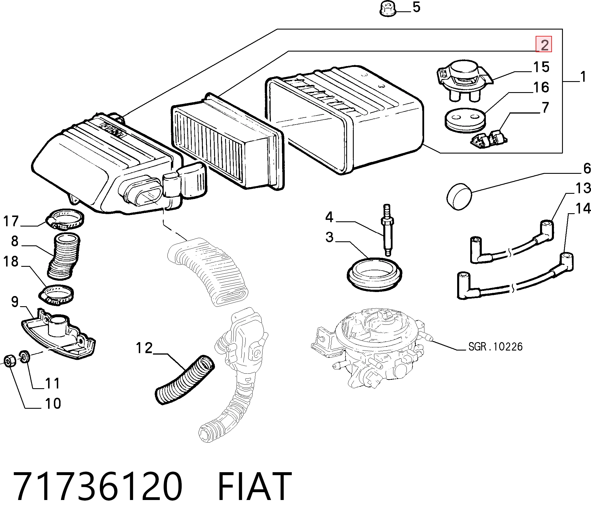 71736120 Fiat/Alfa/Lancia