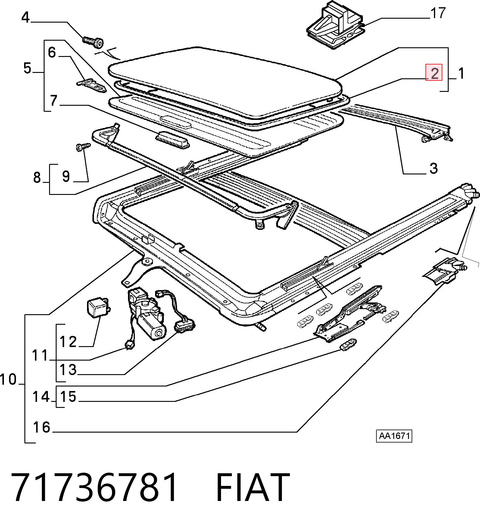 71736781 Fiat/Alfa/Lancia