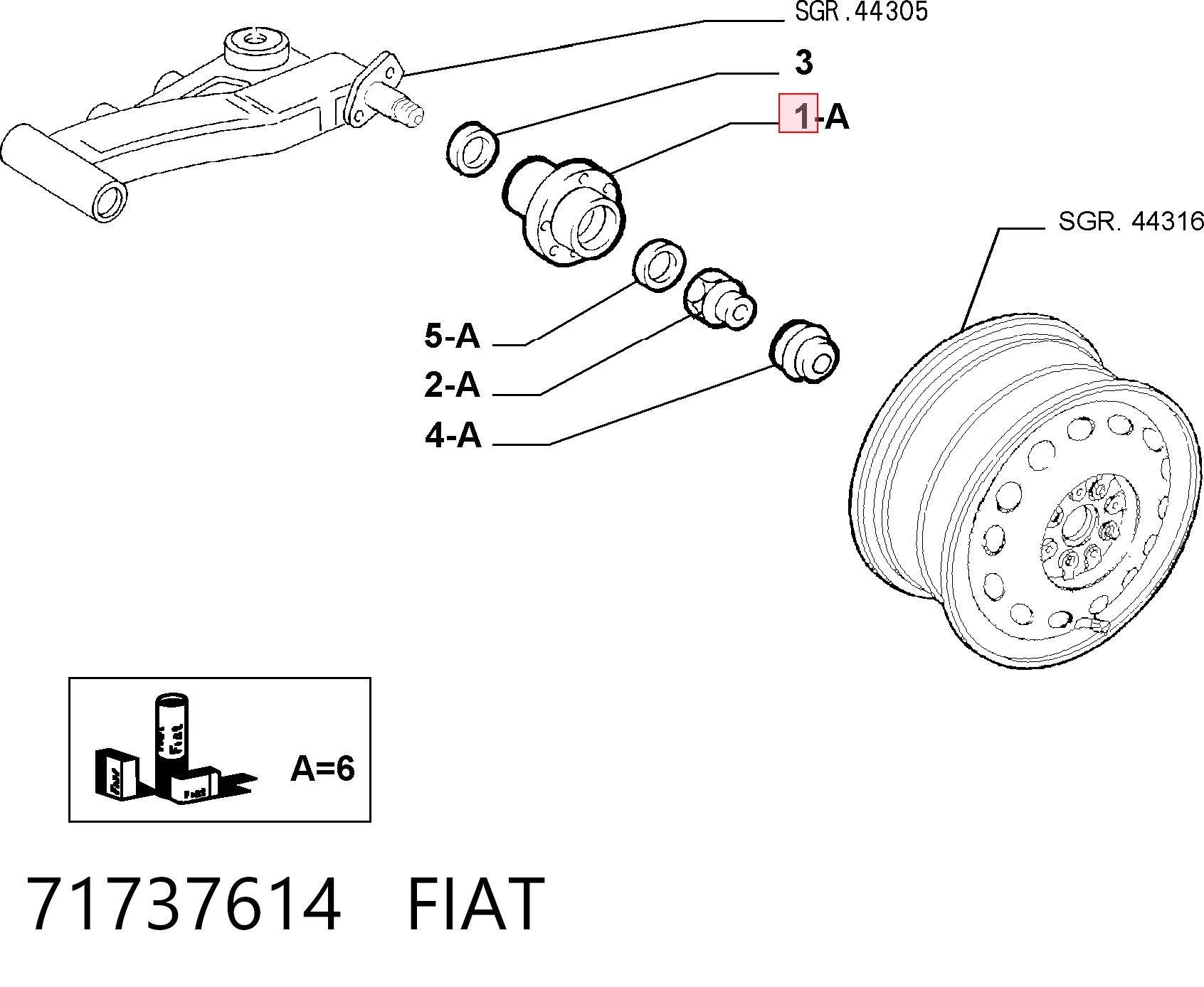 71737614 Fiat/Alfa/Lancia