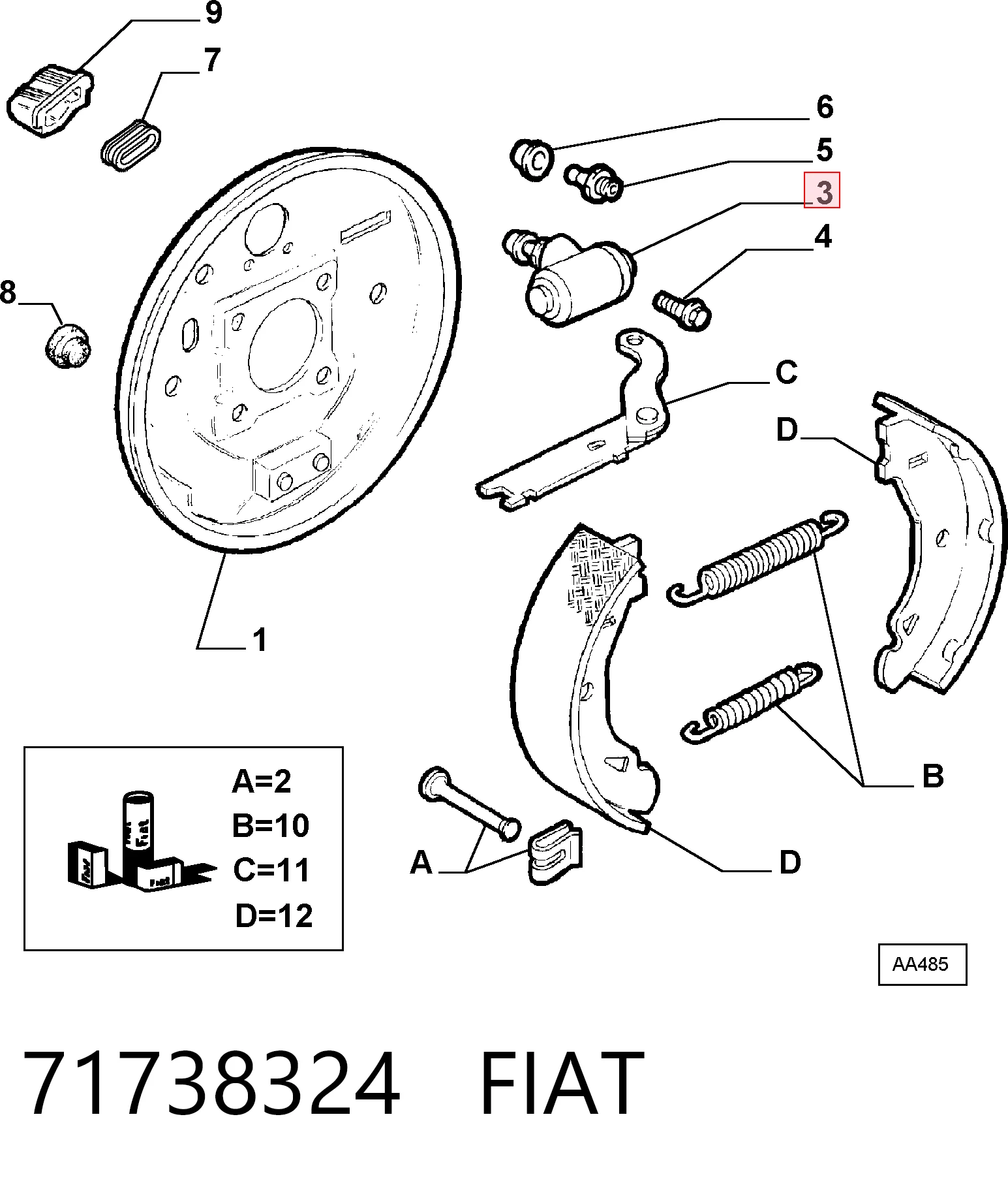 para Fiat Fiorino (146 Uno)