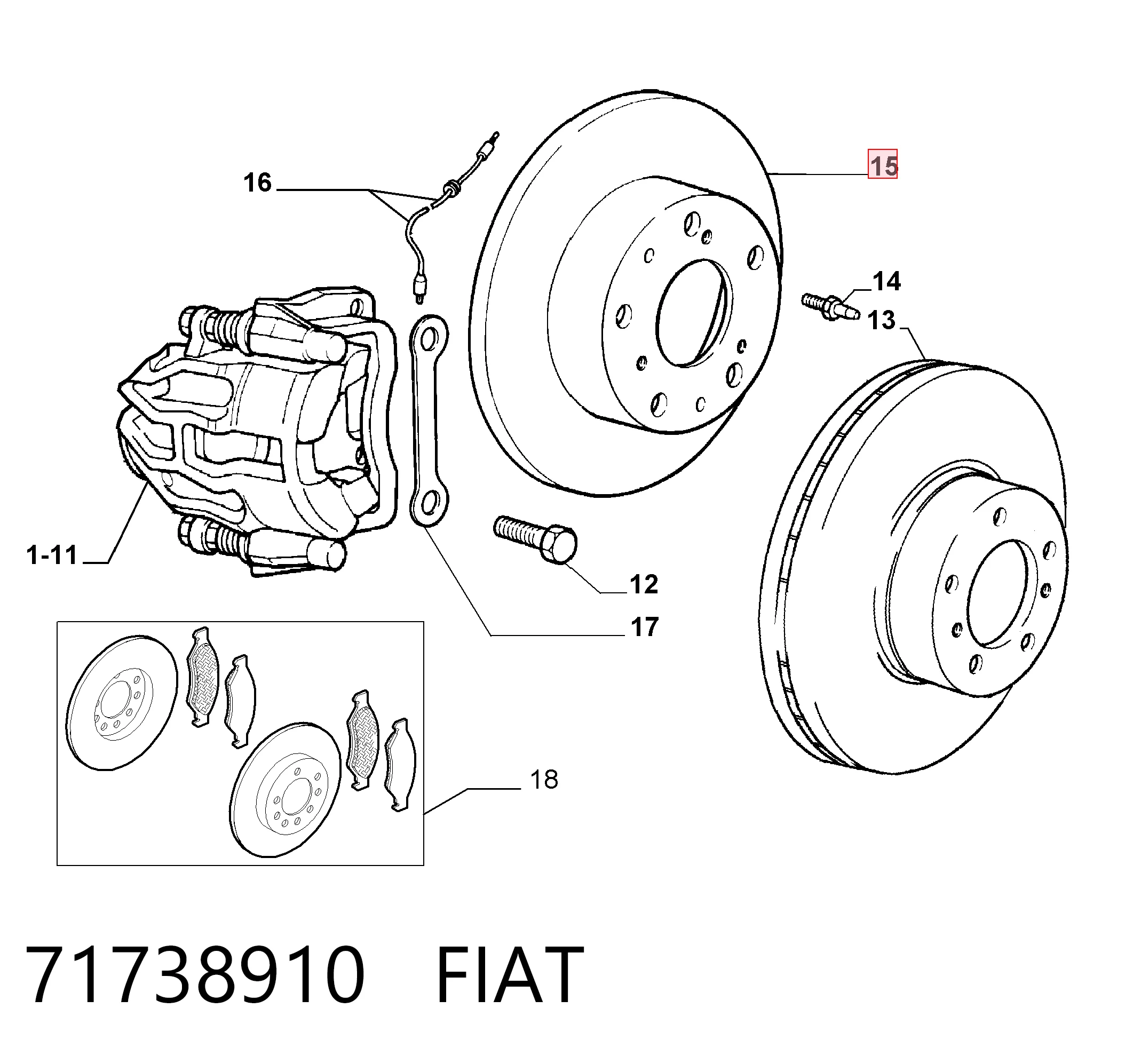 71738910 Fiat/Alfa/Lancia