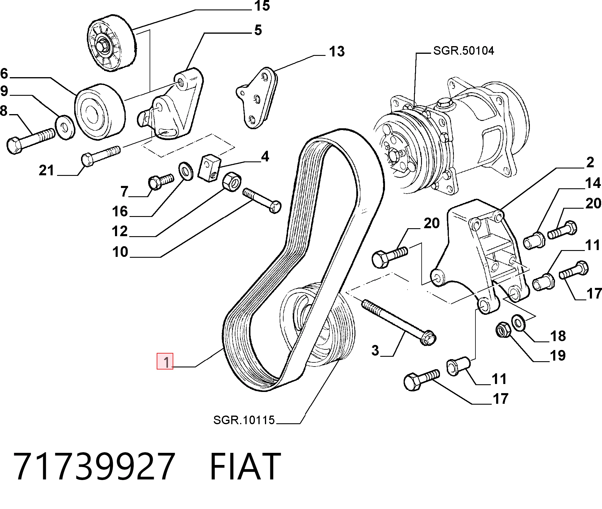 71739927 Fiat/Alfa/Lancia