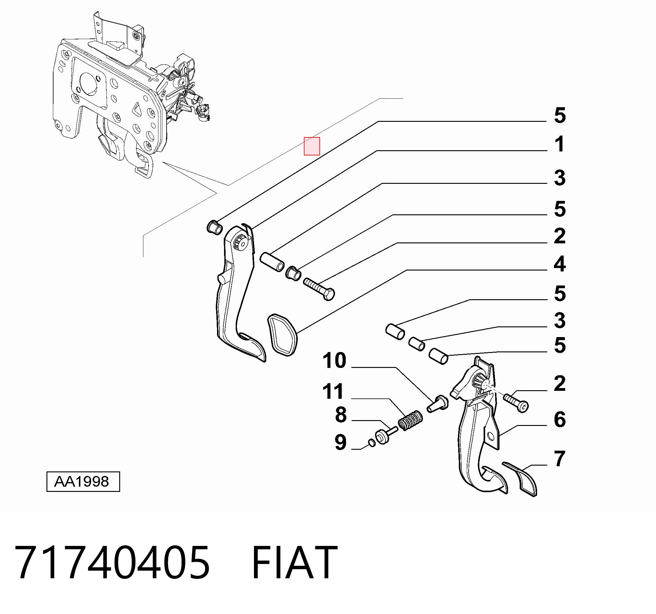 71740405 Fiat/Alfa/Lancia