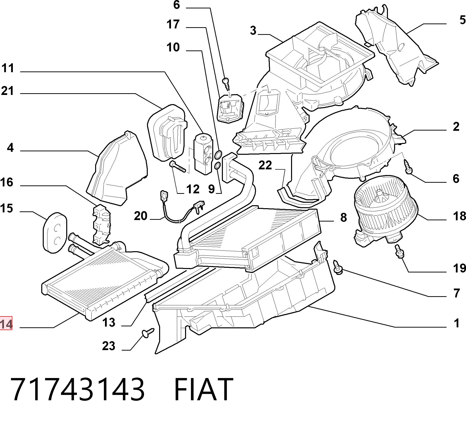 71743143 Fiat/Alfa/Lancia