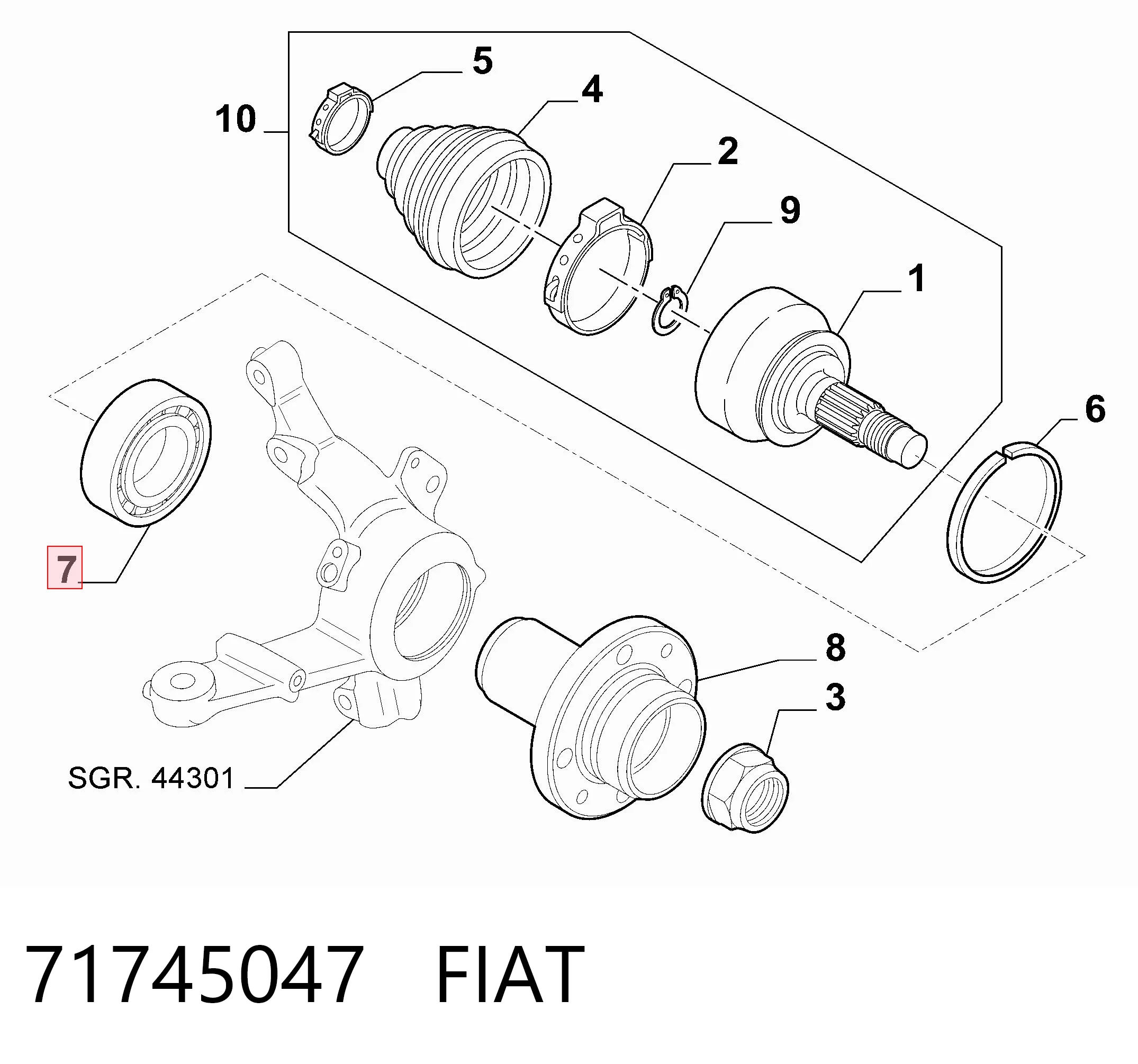 71745047 Fiat/Alfa/Lancia