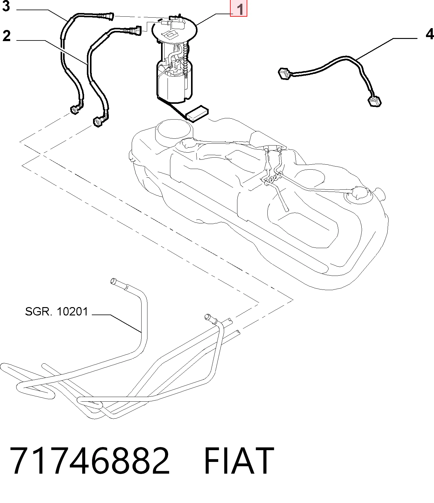 Módulo de bomba de combustível com sensor do nível de combustível para Suzuki SX4 GY