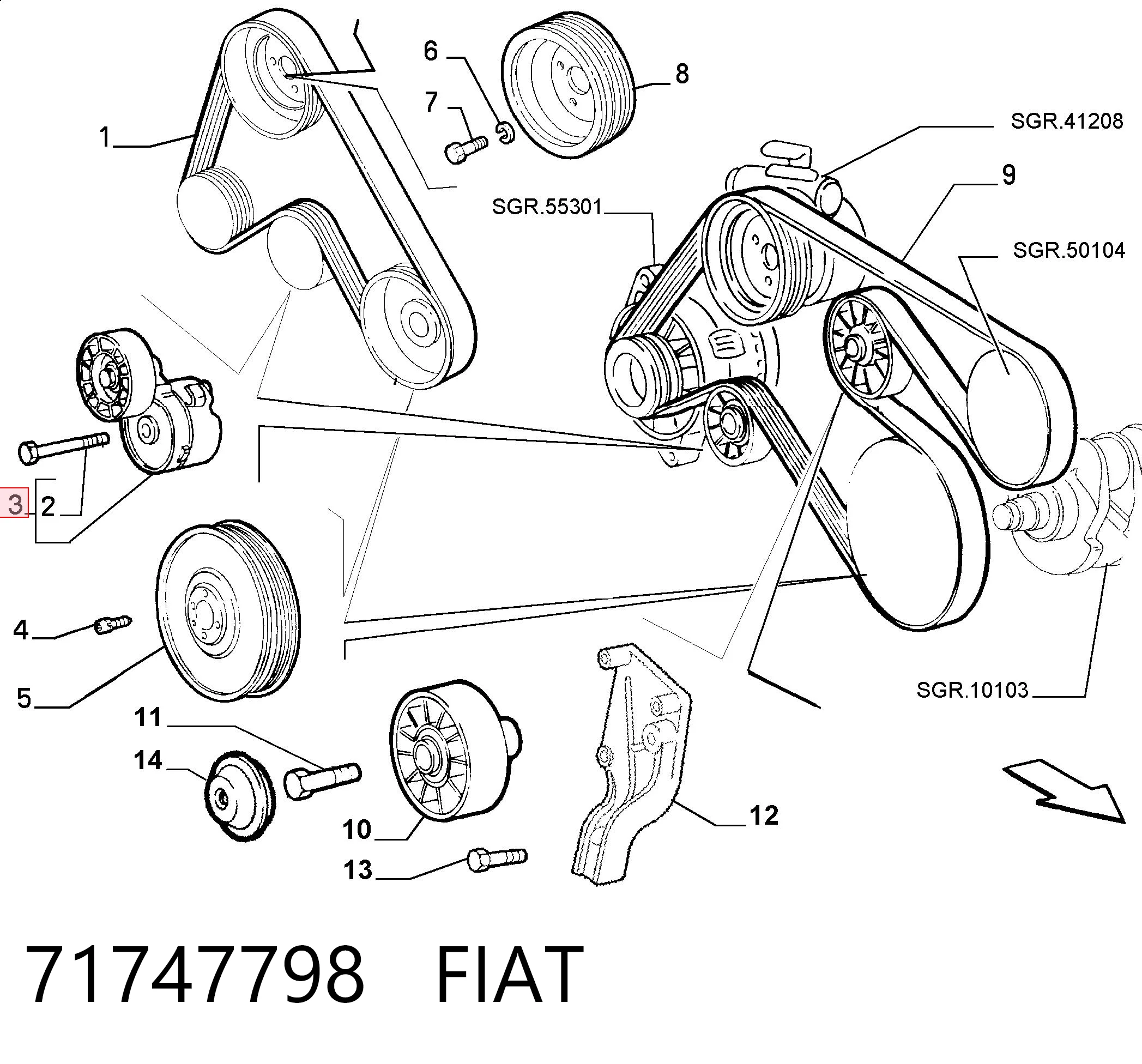 71747798 Fiat/Alfa/Lancia