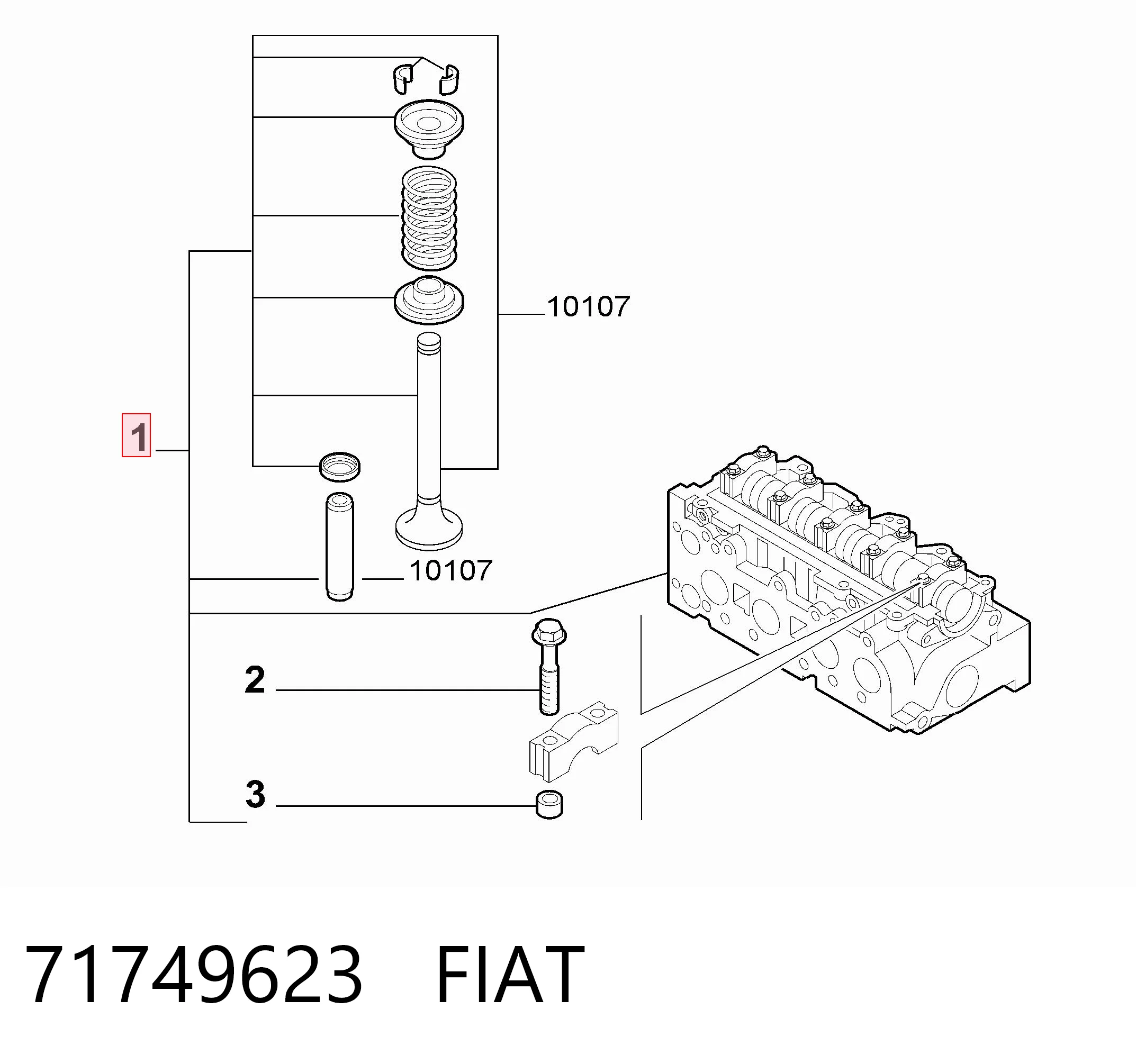  Cabeça de motor (CBC) Fiat Punto GRAND hatchback (199) (2005 - 2018) GRAND