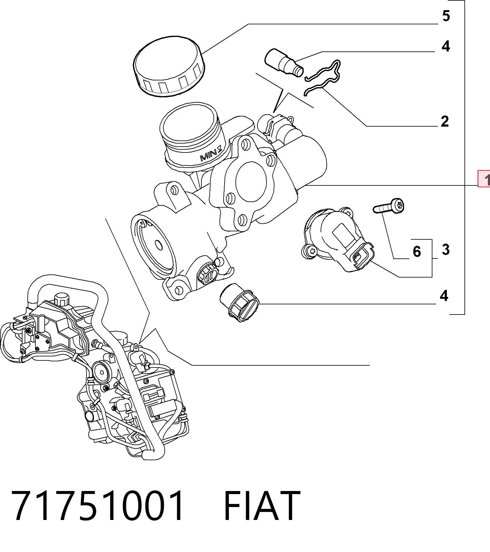 Atuador (acionador) de seleção de velocidades Alfa Romeo 159  939 ao melhor preço