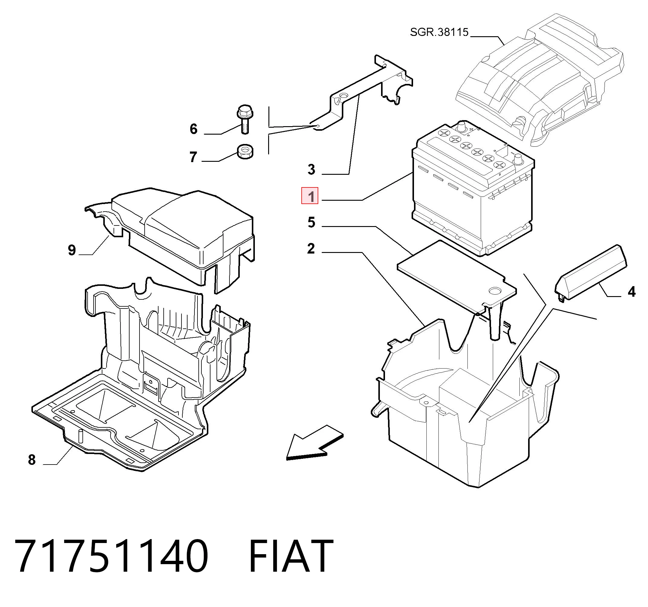 71751140 Fiat/Alfa/Lancia