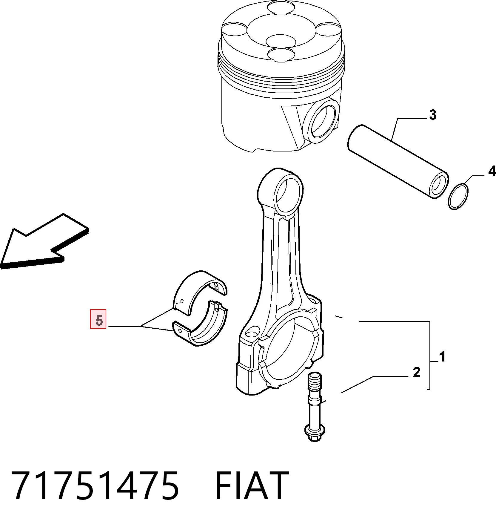 Compre 433504004 SM Folhas inseridas de cambota de biela, kit, padrão (STD)