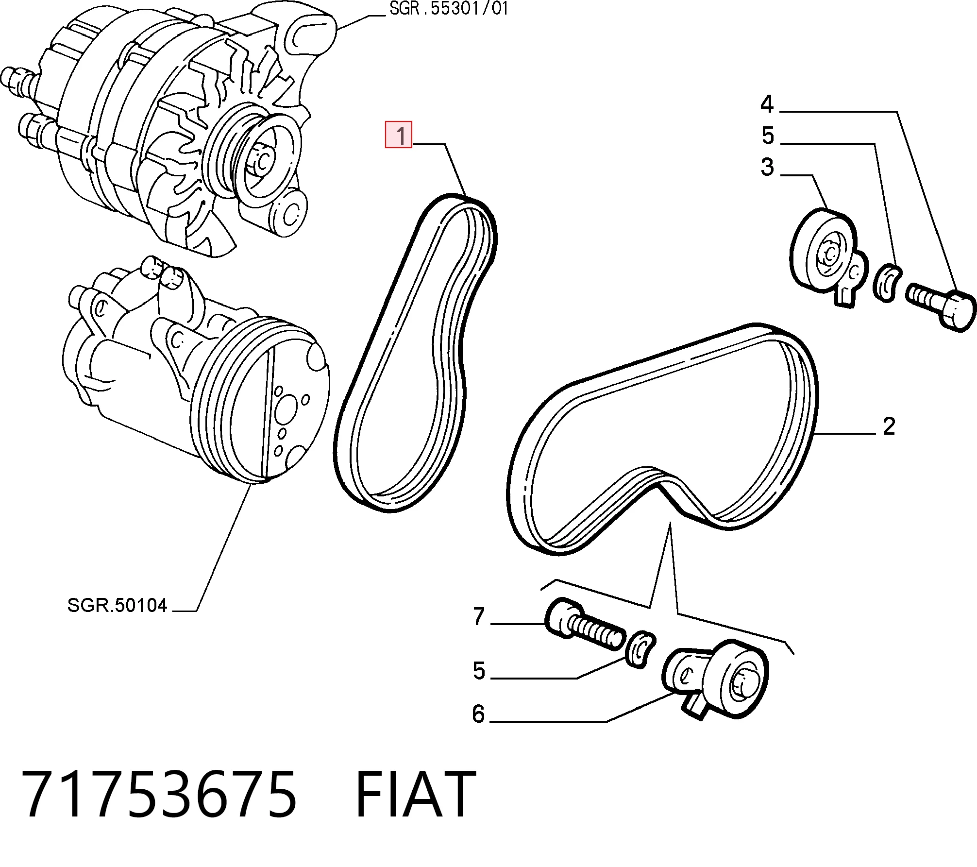 71753675 Fiat/Alfa/Lancia