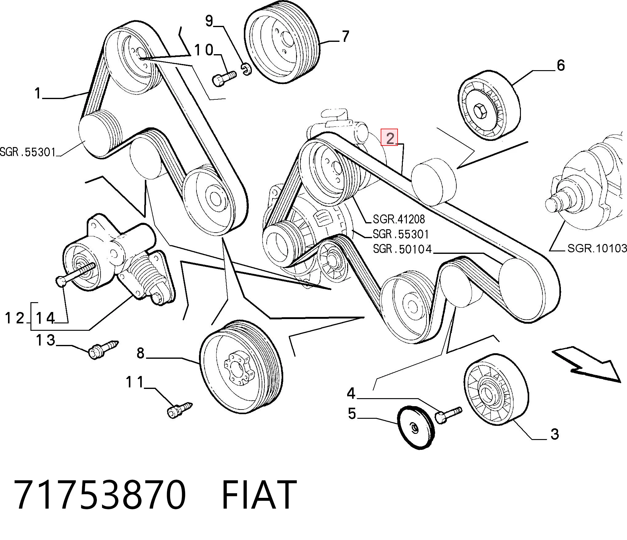 71753870 Fiat/Alfa/Lancia