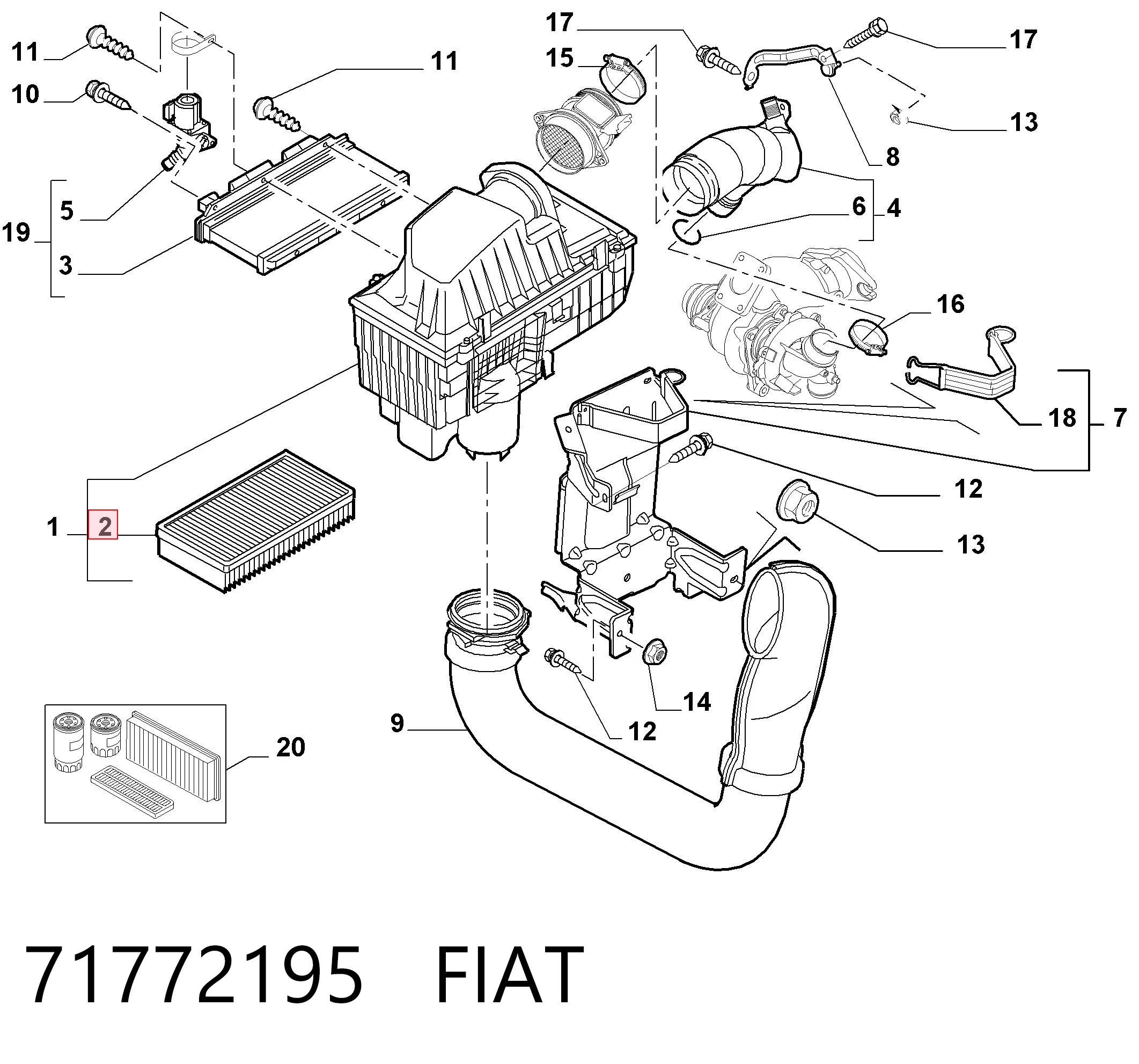 71772195 Fiat/Alfa/Lancia