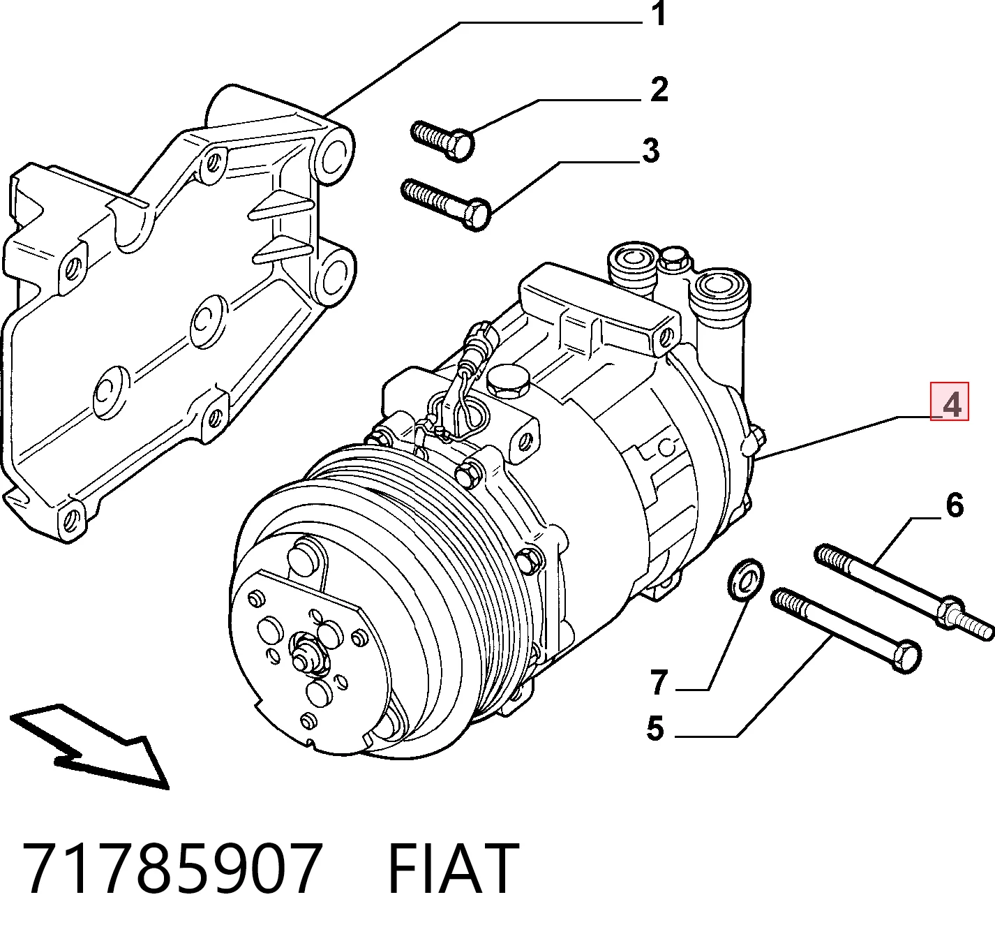 Compressor de aparelho de ar condicionado Alfa Romeo GT 937 ao melhor preço