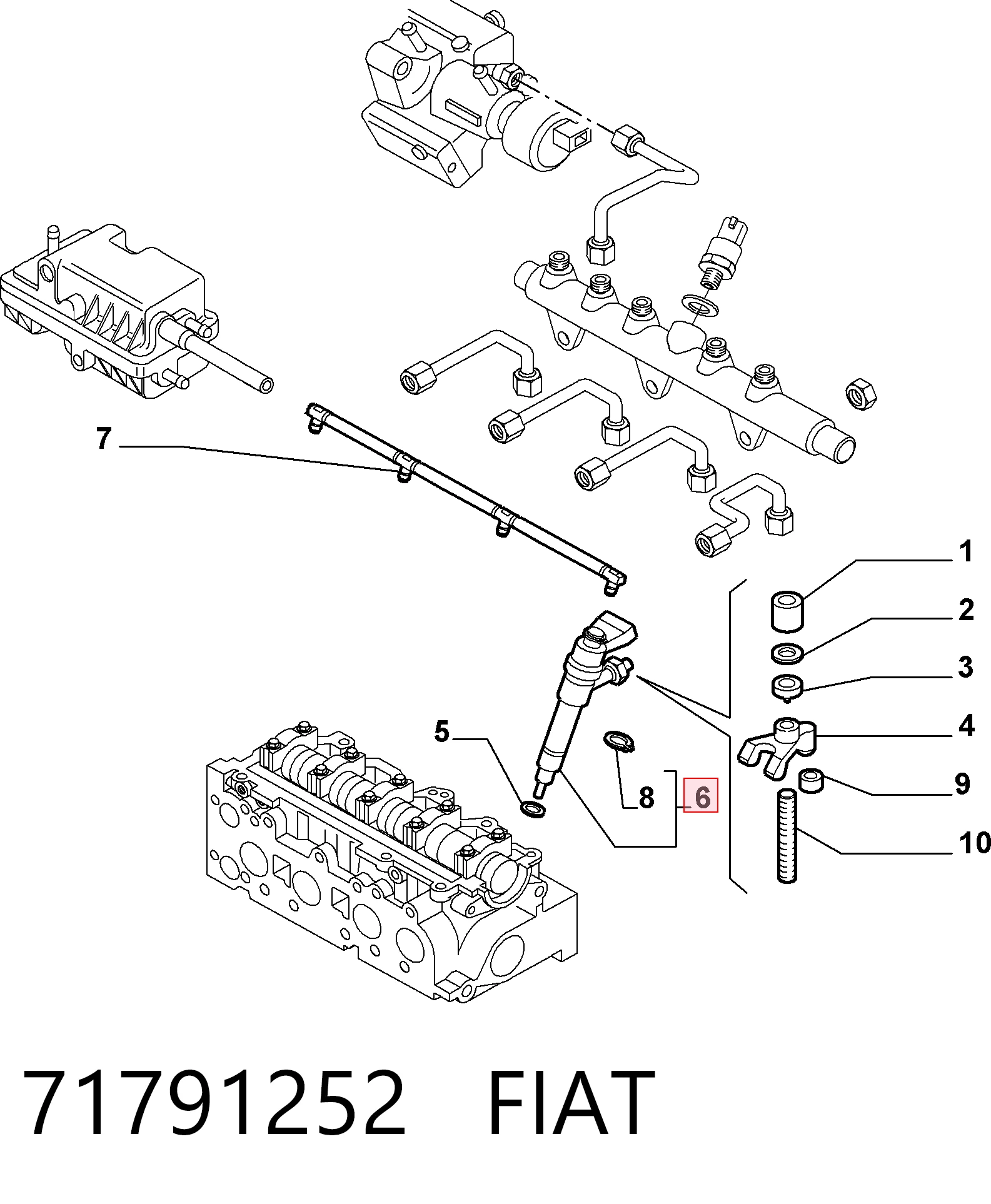 Injetor de injeção de combustível Fiat Punto II 188 ao melhor preço