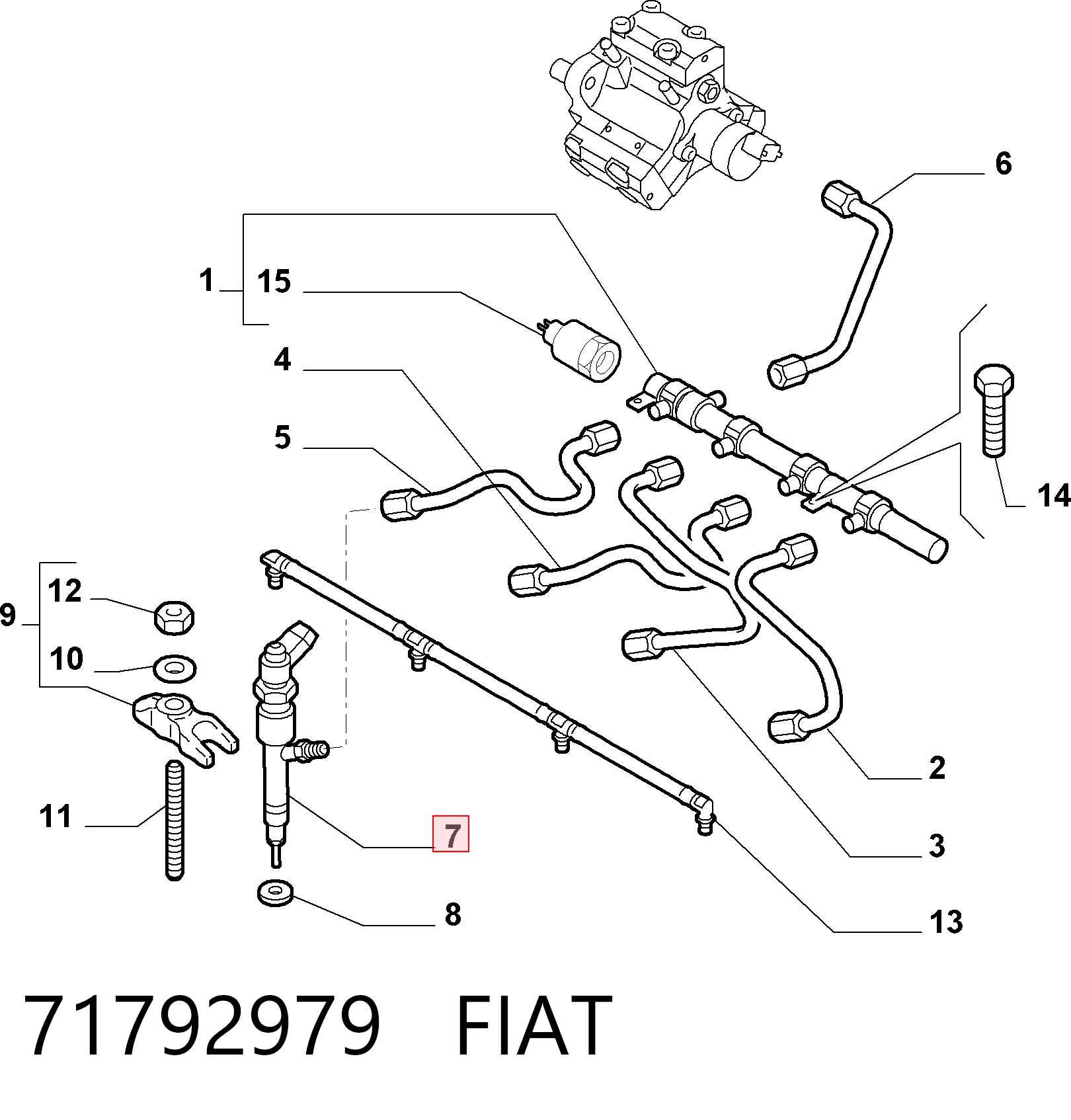 Injetor de injeção de combustível para Alfa Romeo 159 939