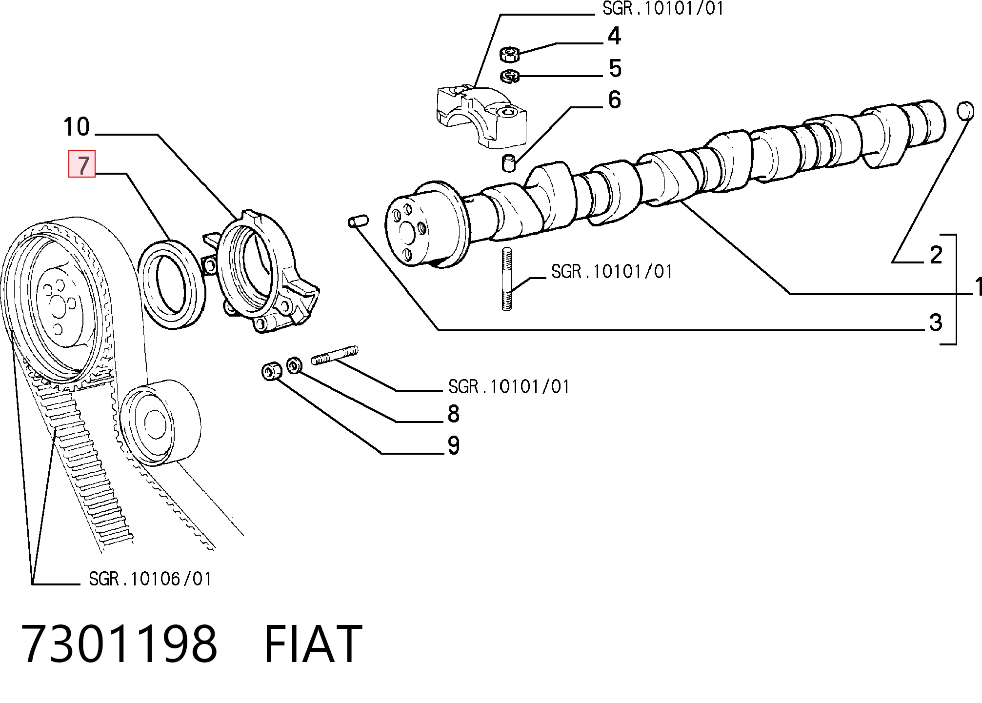 Vedação da árvore distribuidora de motor Fiat Ducato preço, a partir de 5,93 USD