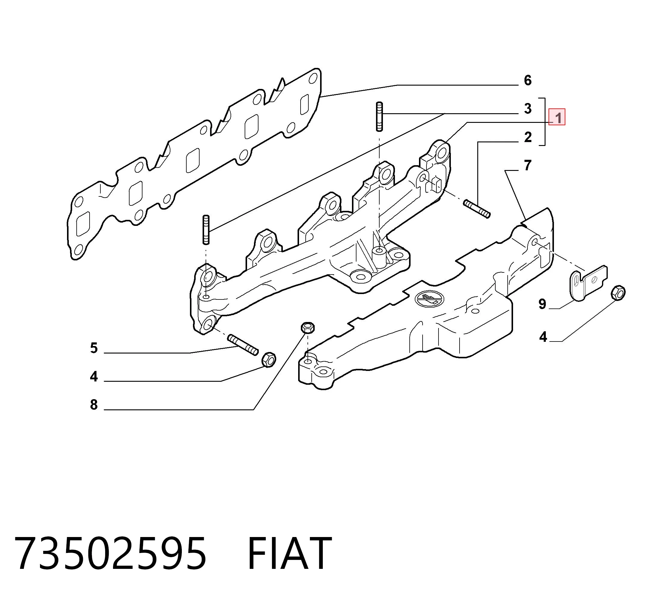 Compre Tubo coletor de escape Fiat Doblo 1