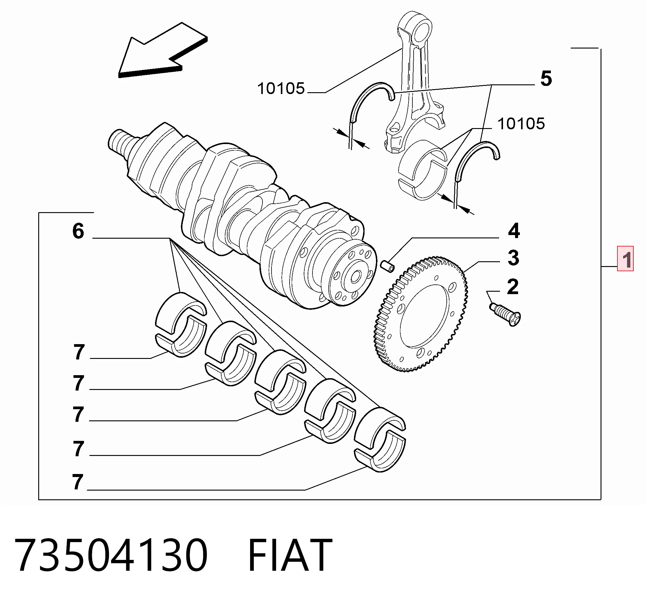 Cambota de motor Fiat Bravo II 198 ao melhor preço