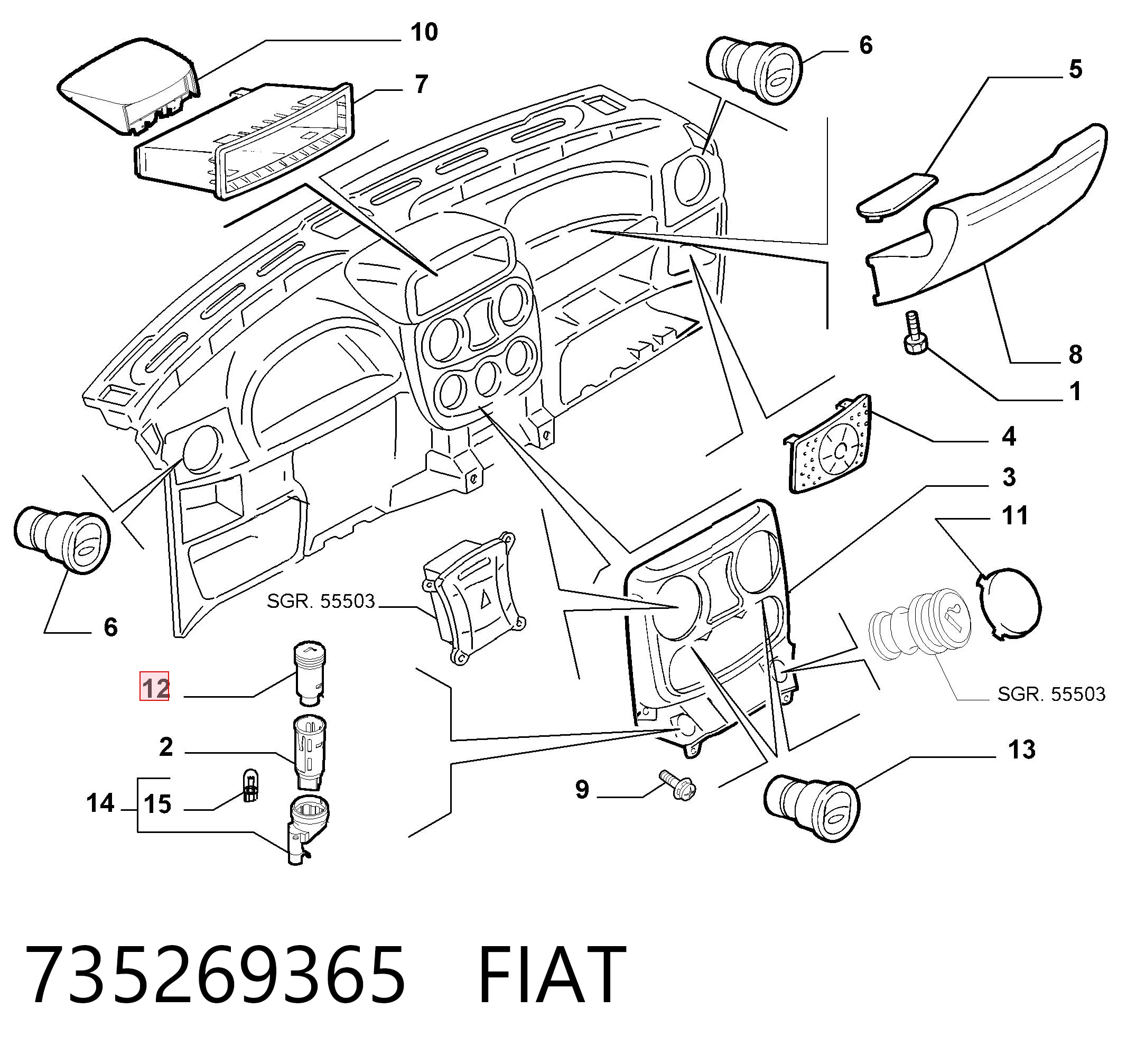 735269365 Fiat/Alfa/Lancia