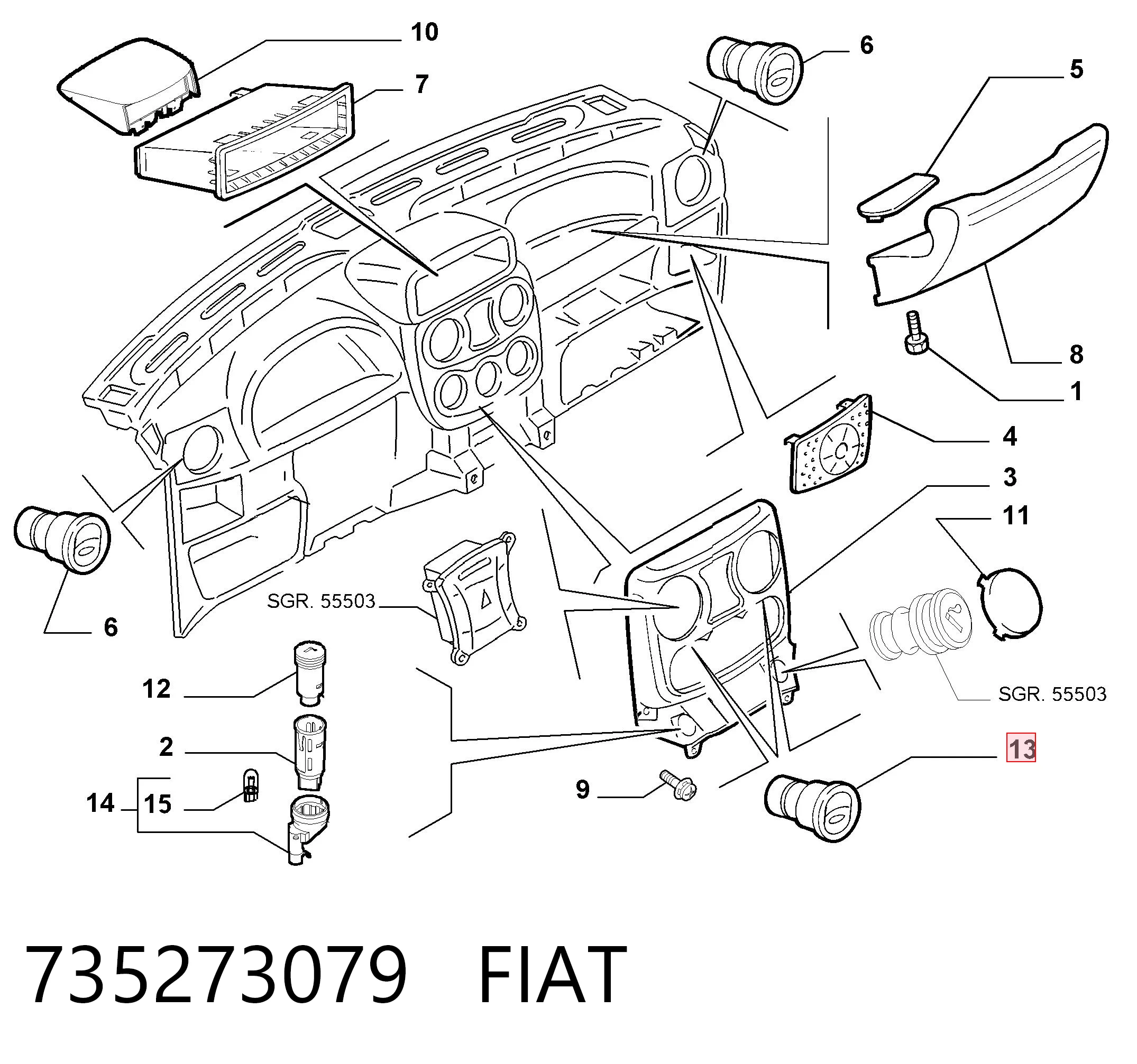 735273079 Fiat/Alfa/Lancia