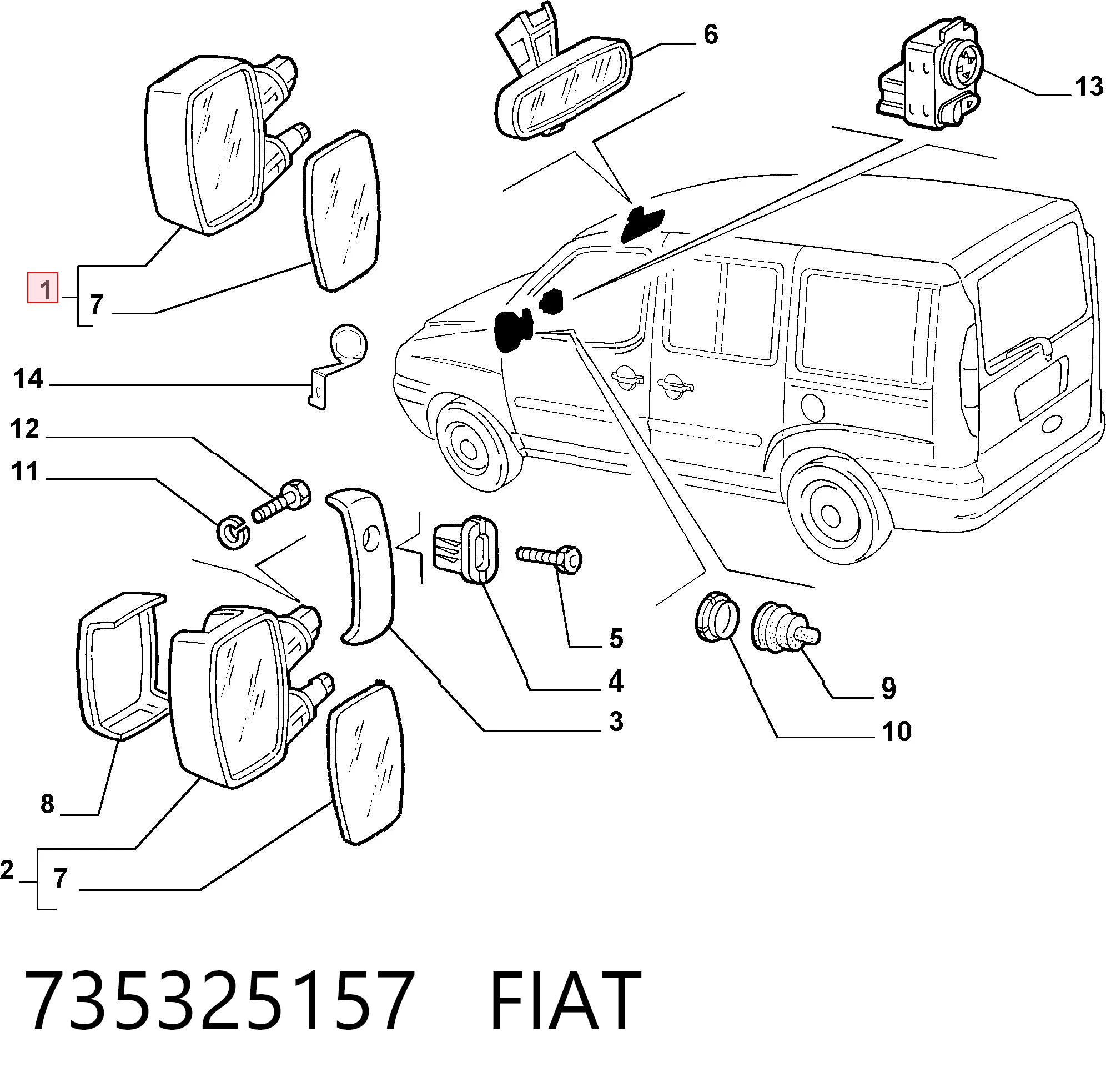  Doblo I сaixa (2001-2010) original desde 65,22 €