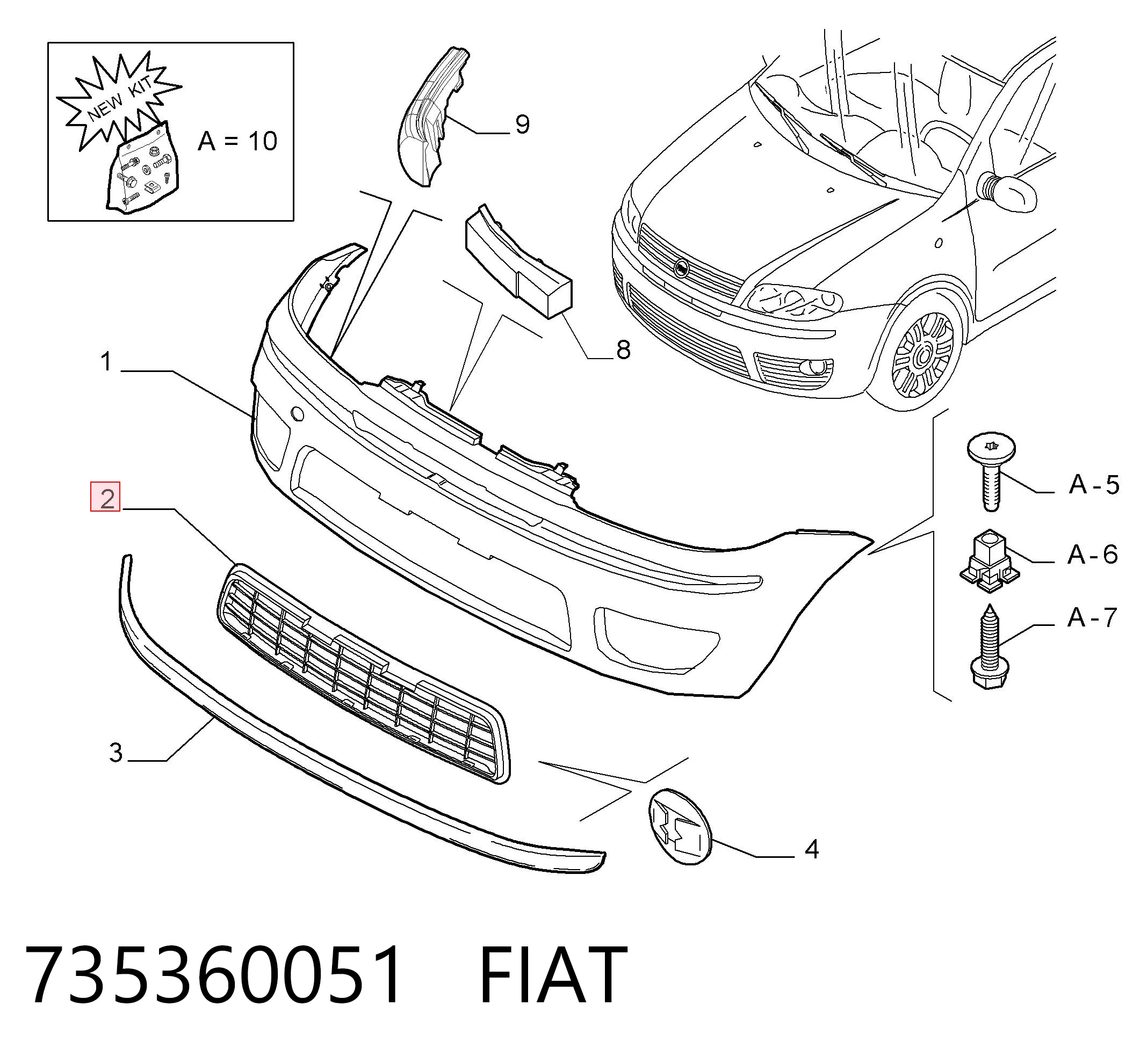 735360051 Fiat/Alfa/Lancia
