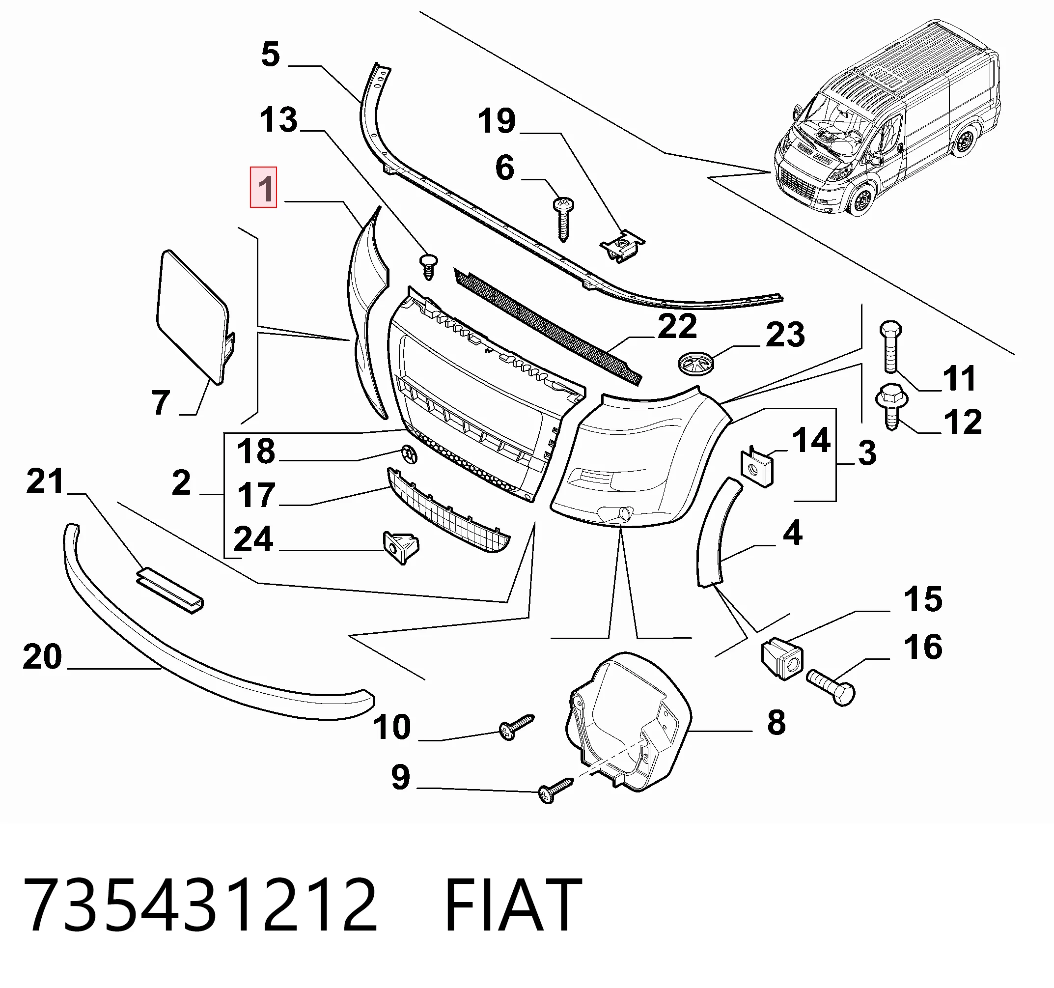 735431212 Fiat/Alfa/Lancia