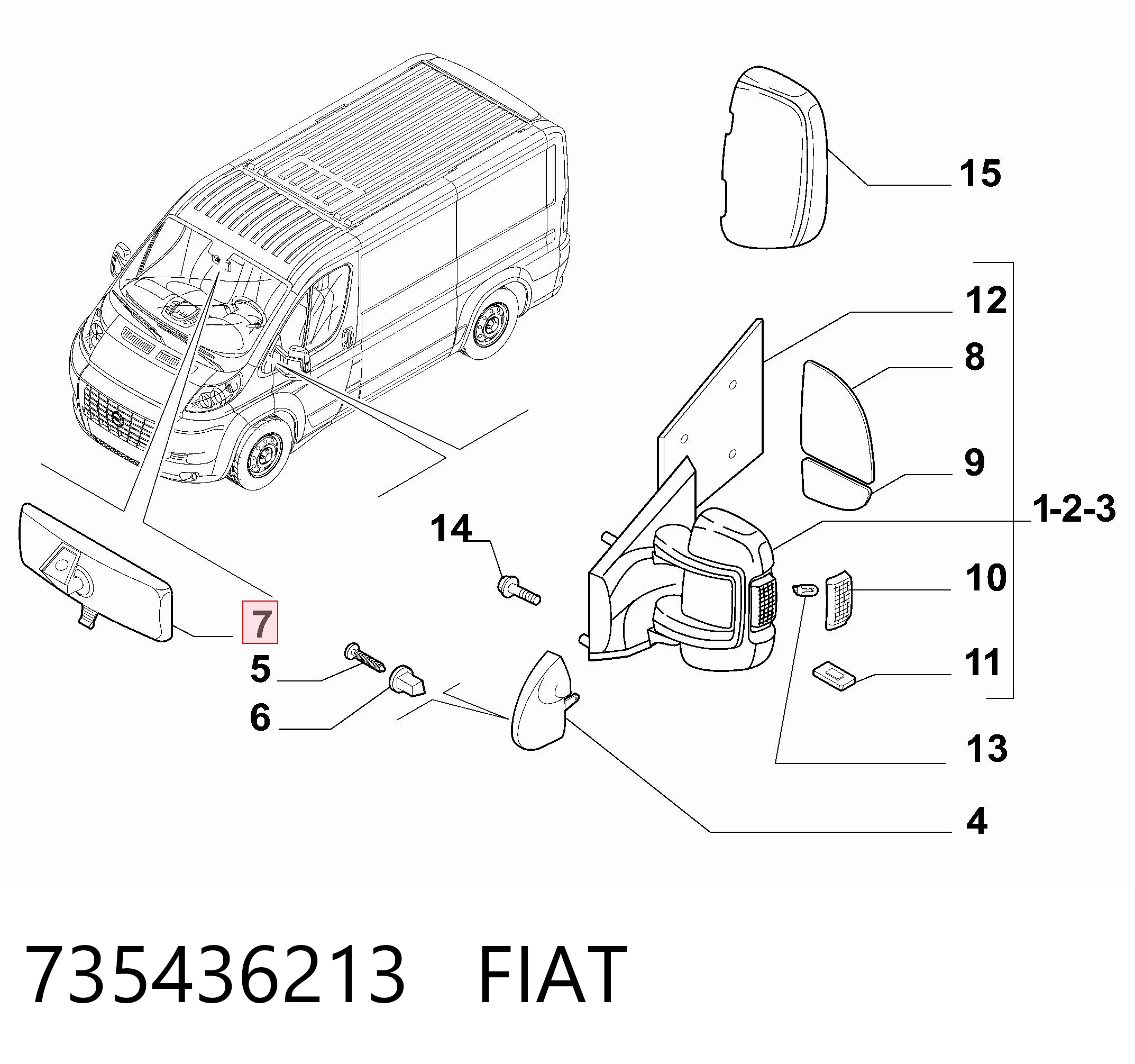 RV17001 Magneti Marelli Espelho de salão interno