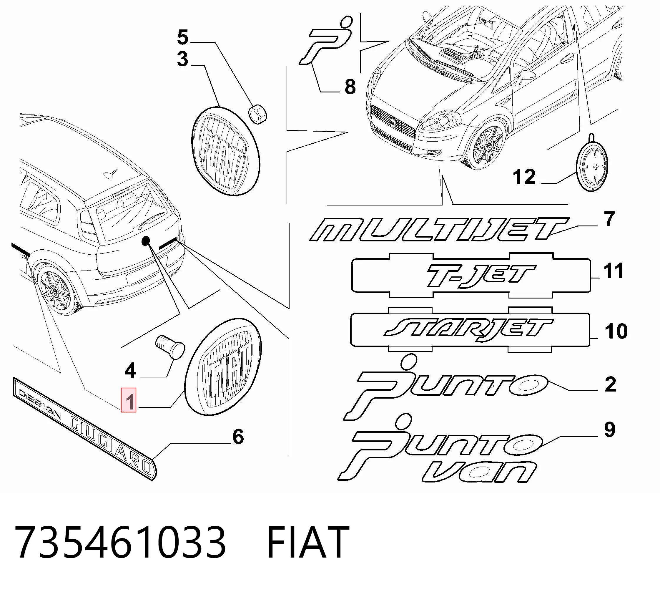 735461033 Fiat/Alfa/Lancia