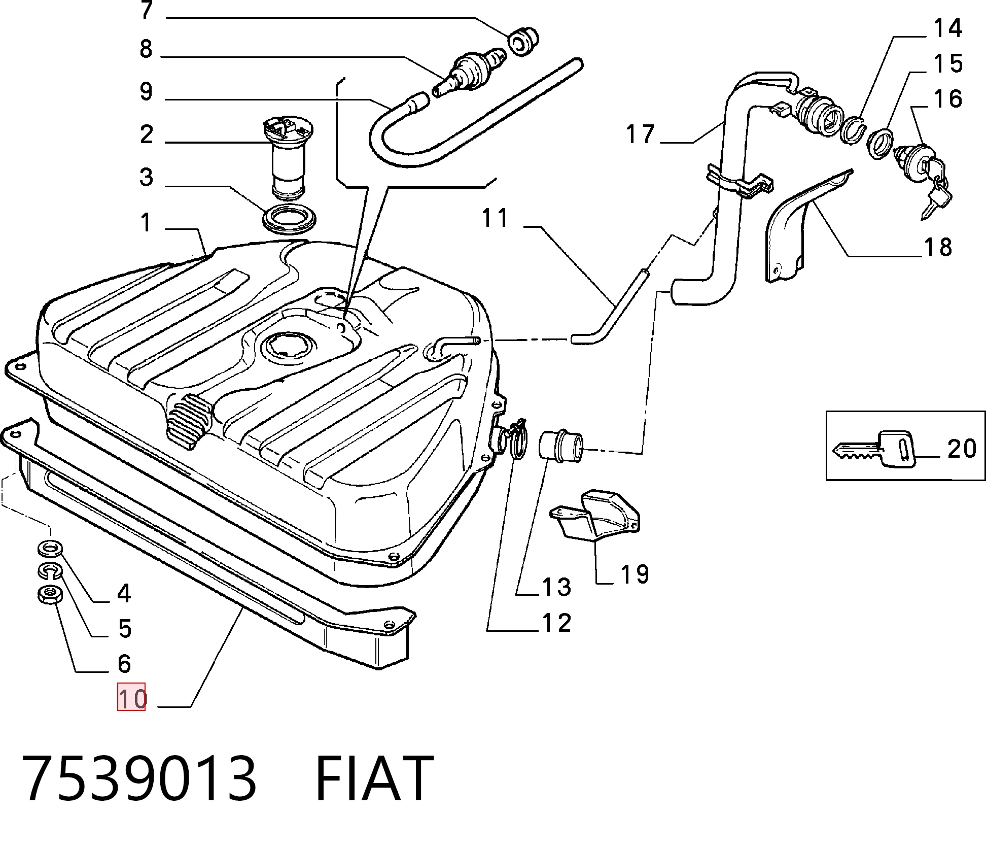 7539013 Fiat/Alfa/Lancia
