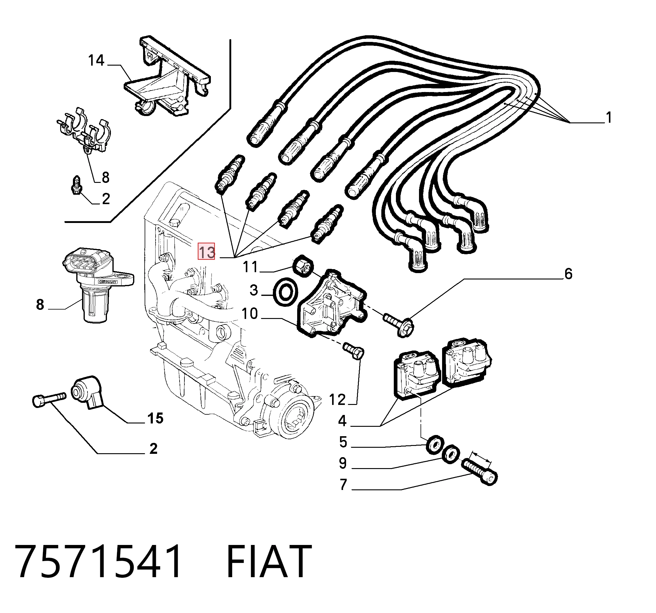 7571541 Fiat/Alfa/Lancia